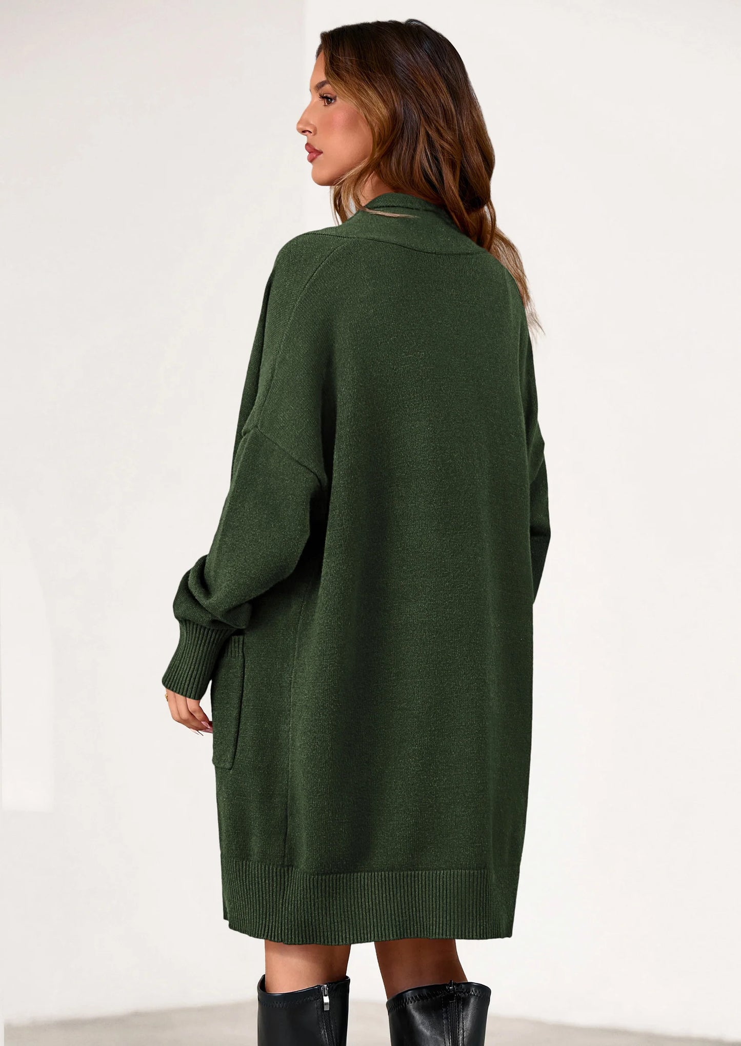 Women's Open Front Cardigan Long Sleeve Cozy Knit Sweaters Winter Fall Clothes Outerwear Coats
