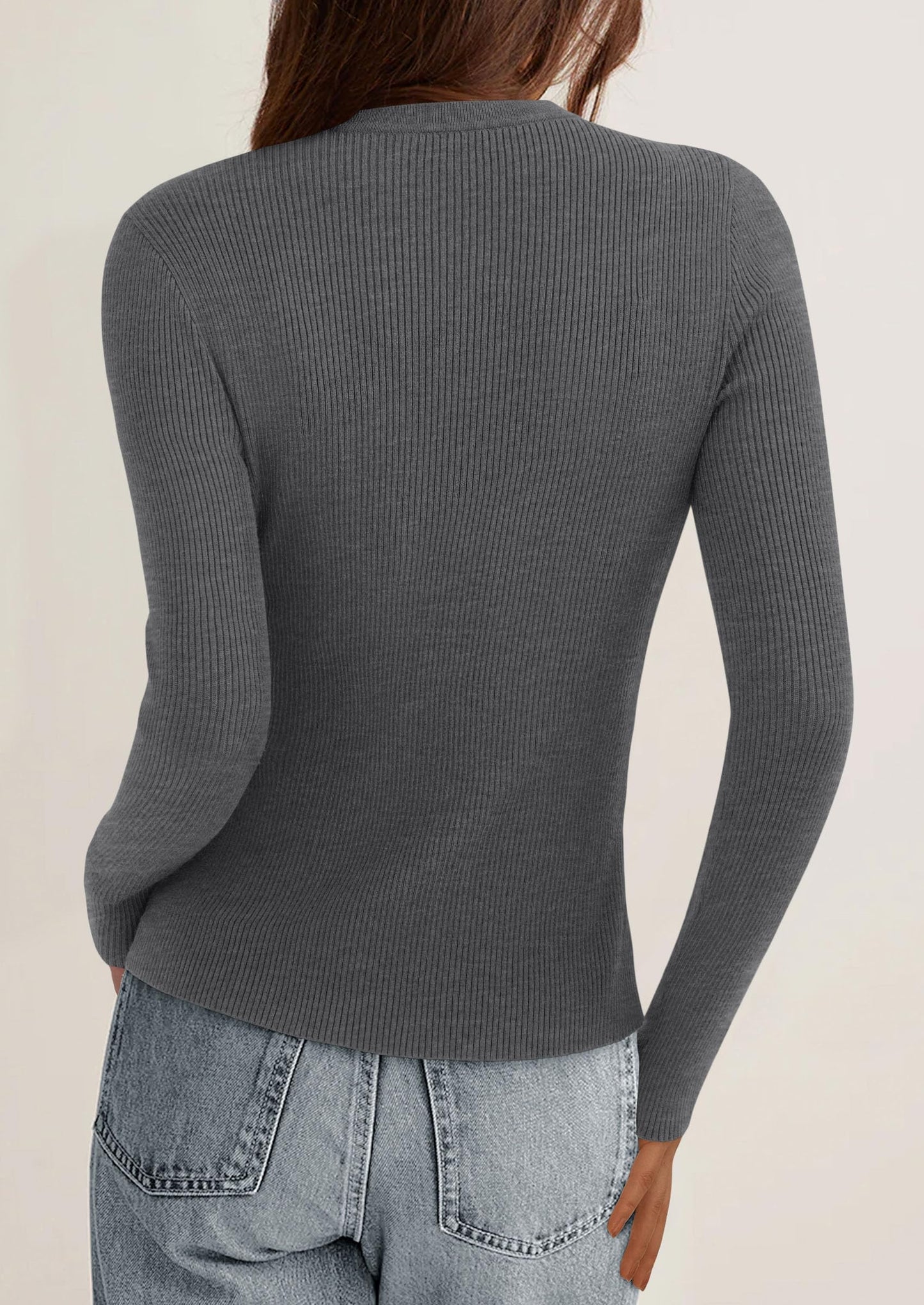 Womens Fall Cardigan Sweaters Lightweight Long Sleeve Button up Ribbed Knit Tops Winter Fashion Clothes