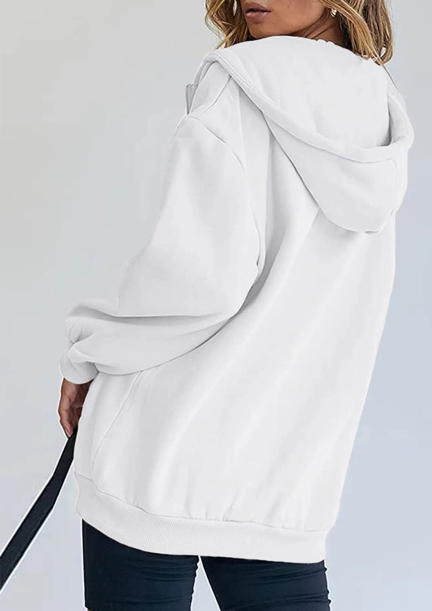 Women's Zip Up Y2K Hoodies Casual Long Sleeve Sweatshirts Fall Spring Track Jackets with Pockets