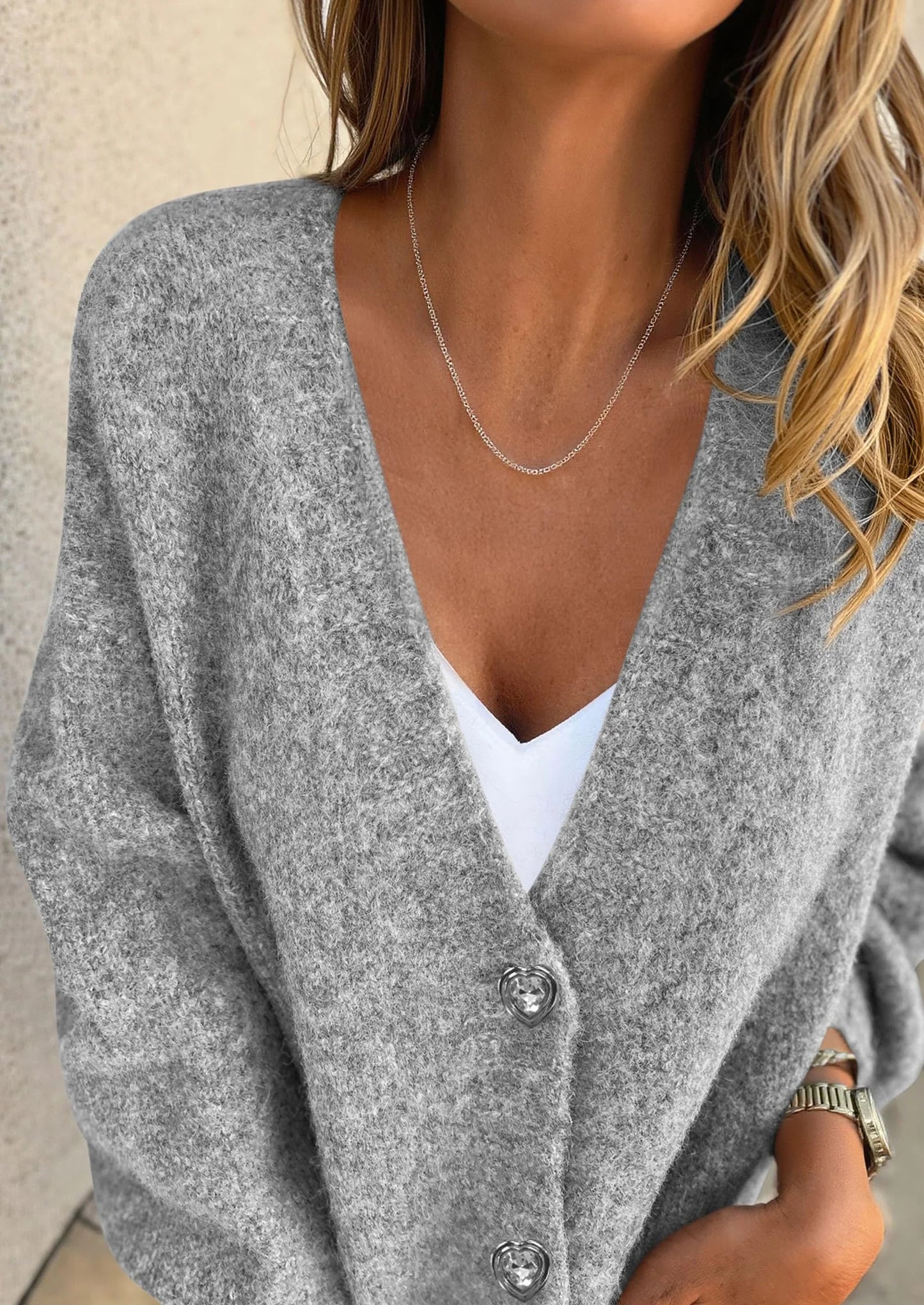 Cardigan Sweaters for Women Trendy Fall Long Sleeve Button Down Oversized Chunky Knit Sweater Outerwear