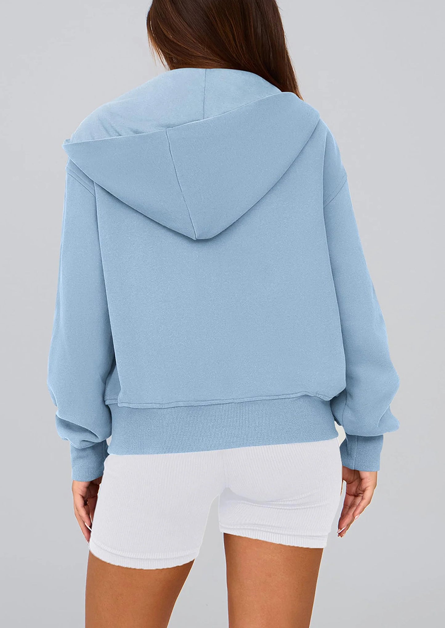 Hoodies For Women Sweatshirt Zip Up Hoodie Fall Fashion Trendy Long Sleeve Jackets Winter Clothing Outfits
