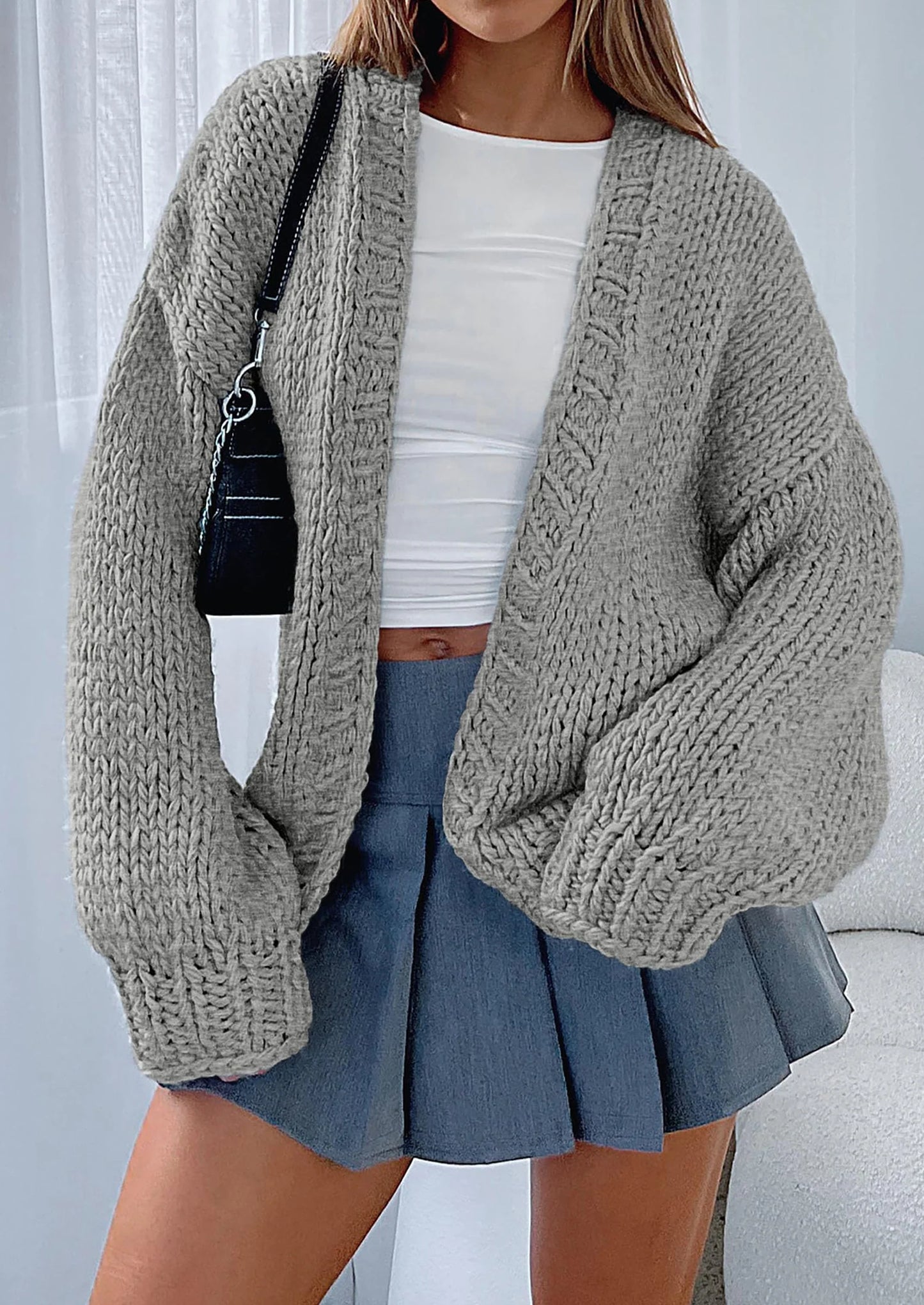Cardigan Sweaters for Women Trendy Fall Fashion Long Sleeve Chunky Knit Cardigans Winter Clothing Outfits