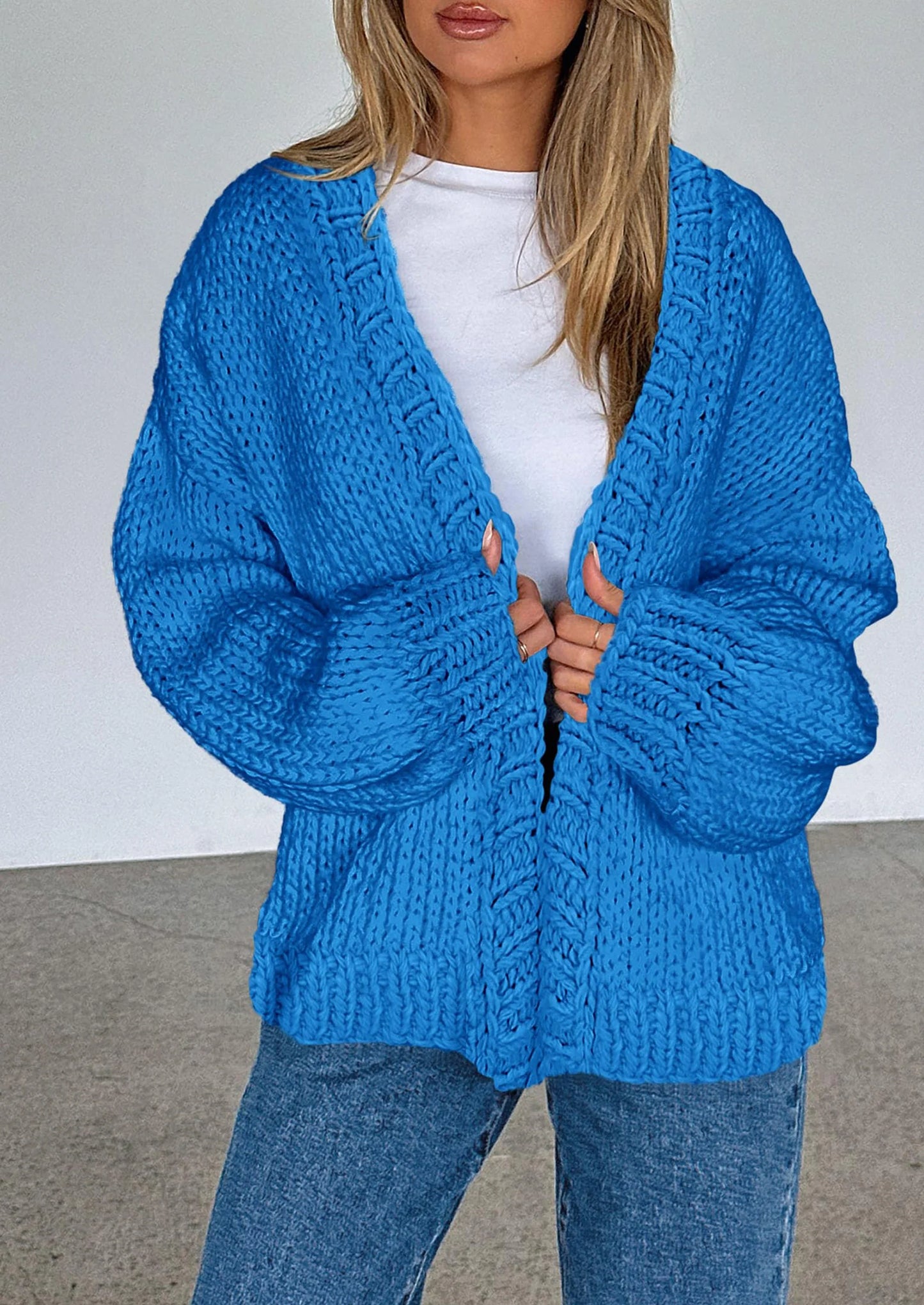 Cardigan Sweaters for Women Trendy Fall Fashion Long Sleeve Chunky Knit Cardigans Winter Clothing Outfits