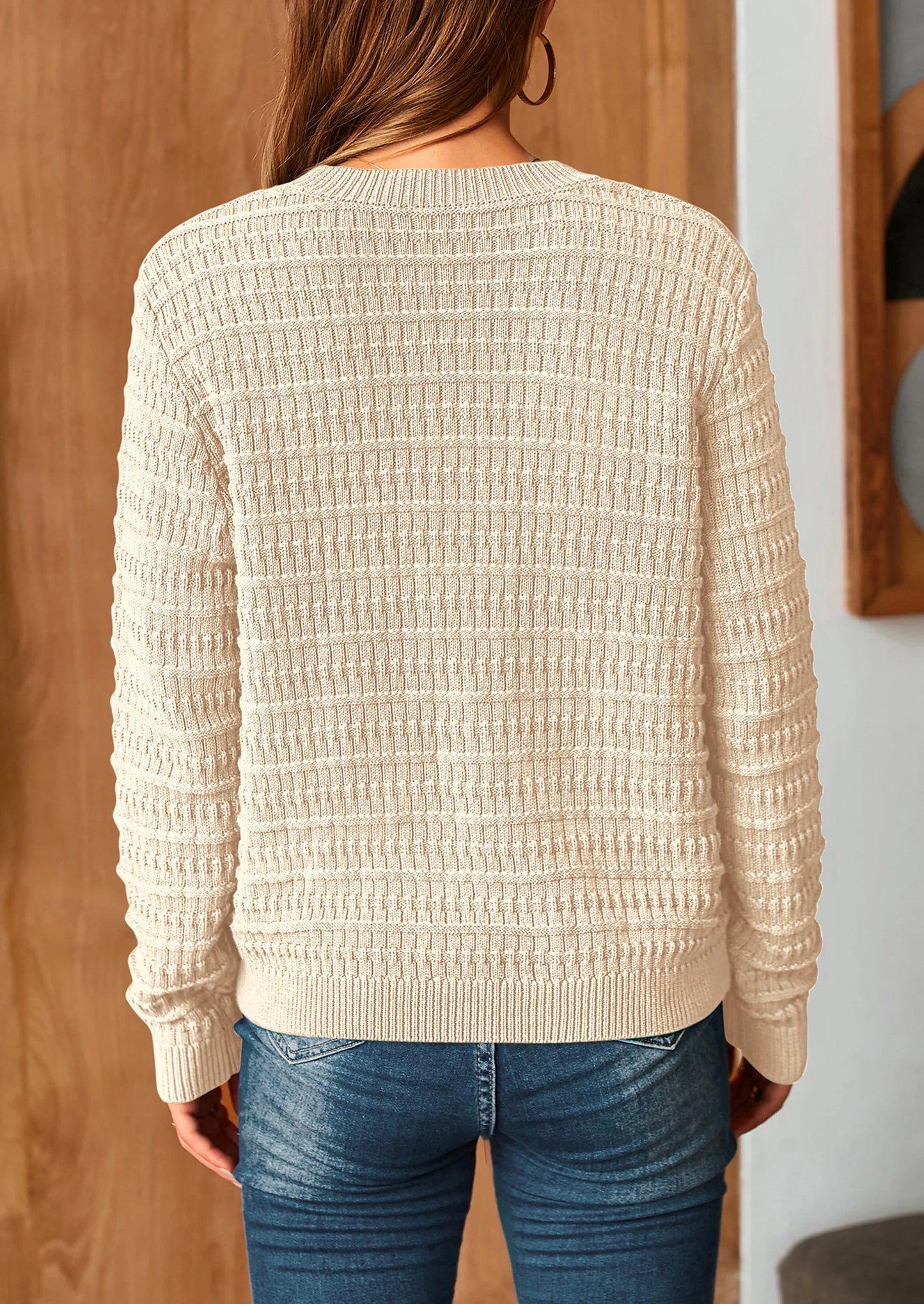 Women's Knit Cardigan Sweaters Casual Long Sleeve Open Front Button Down Trendy Jackets Outerwear