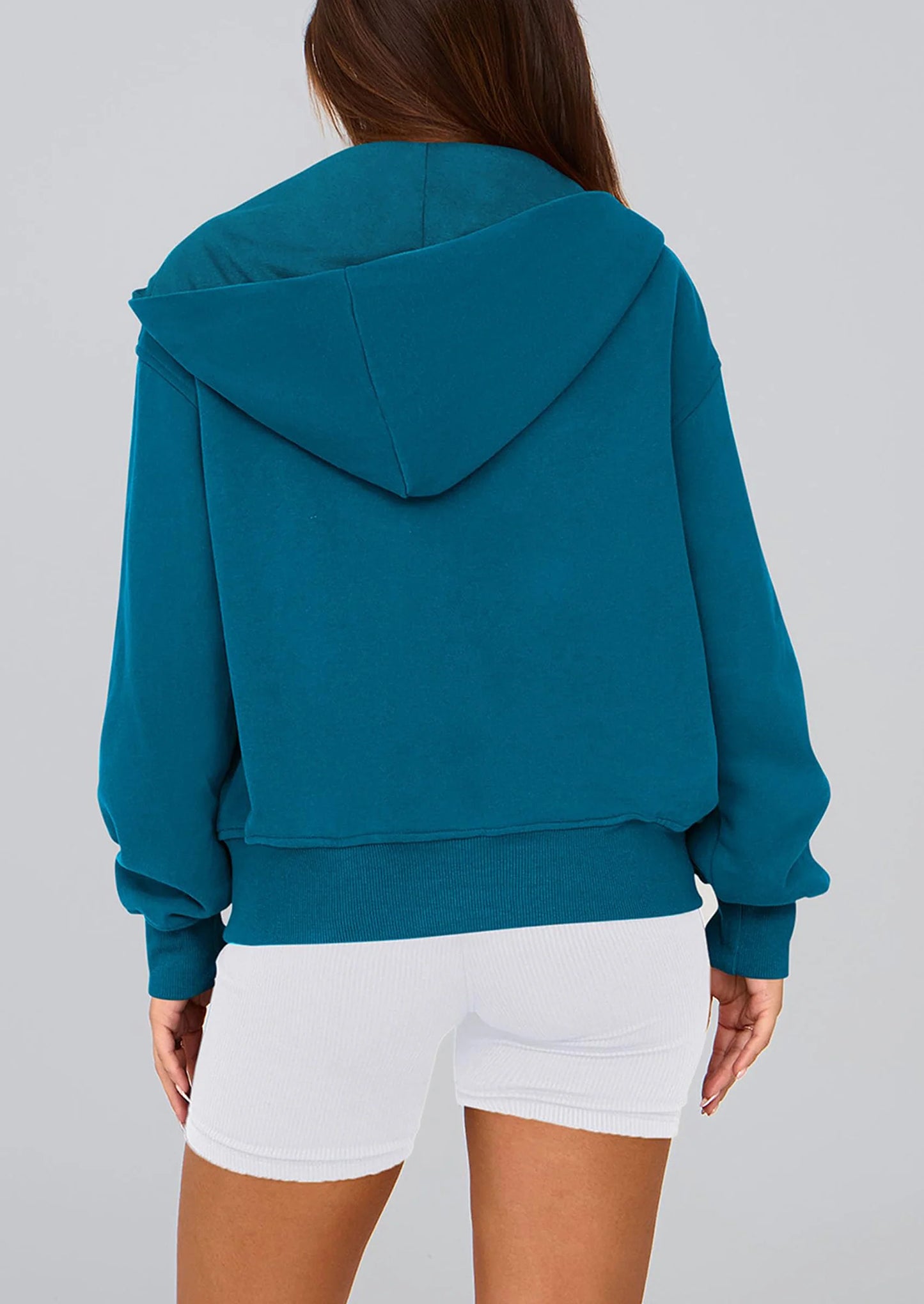 Hoodies For Women Sweatshirt Zip Up Hoodie Fall Fashion Trendy Long Sleeve Jackets Winter Clothing Outfits