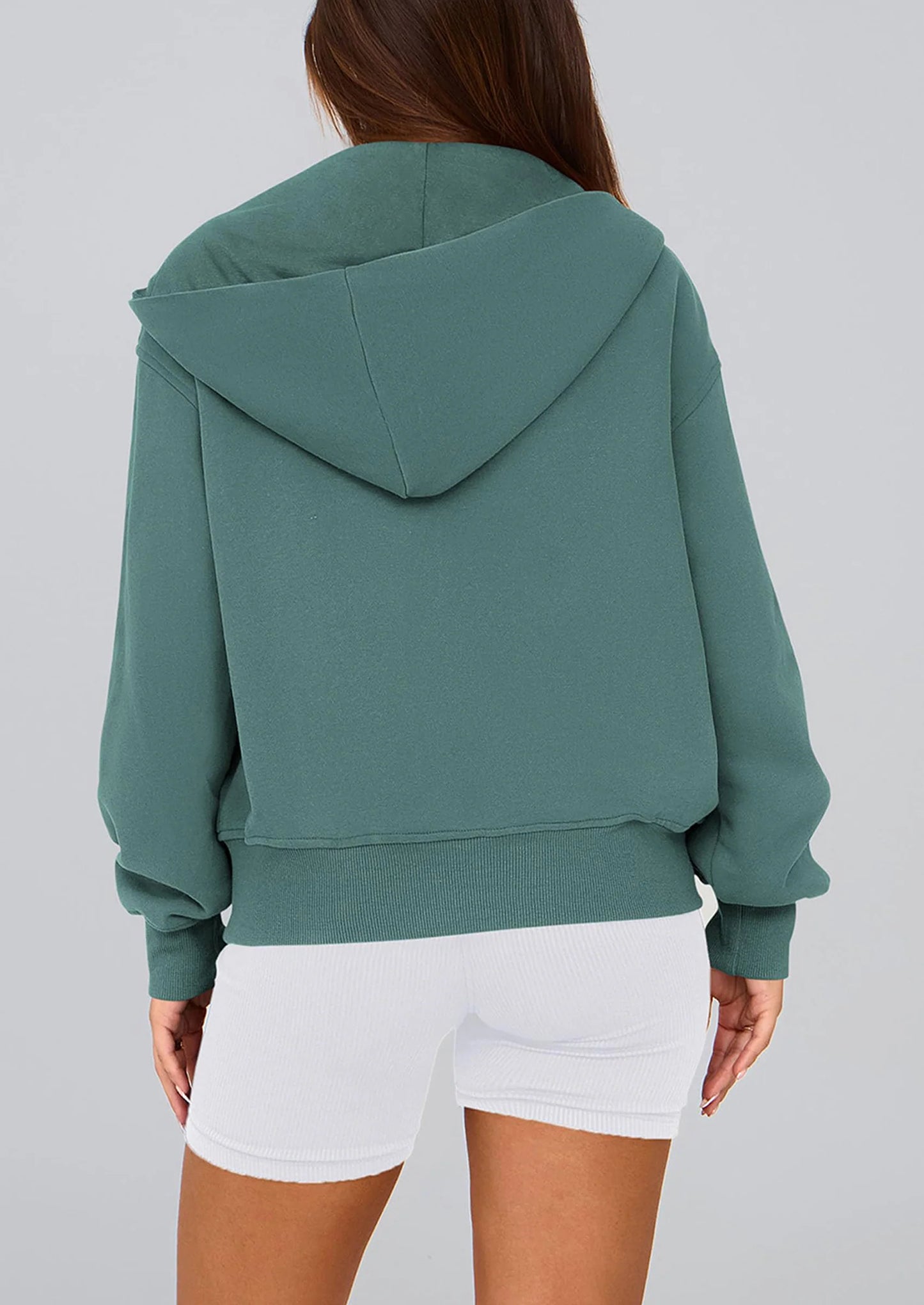 Hoodies For Women Sweatshirt Zip Up Hoodie Fall Fashion Trendy Long Sleeve Jackets Winter Clothing Outfits
