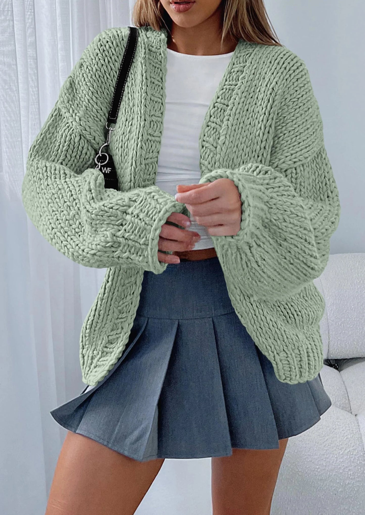 Cardigan Sweaters for Women Trendy Fall Fashion Long Sleeve Chunky Knit Cardigans Winter Clothing Outfits