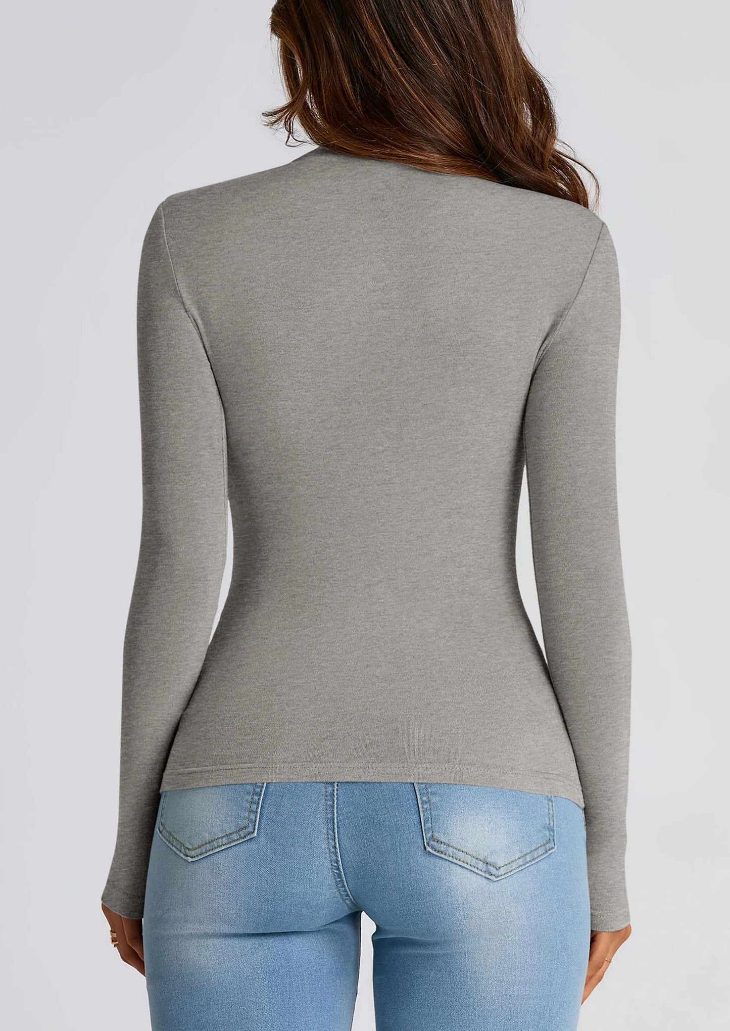 Womens Fall Y2K Going Out Crop Tops Long Sleeve Mock Neck Ruched Slim Fitted Basic Trendy Casual T Shirts Blouse