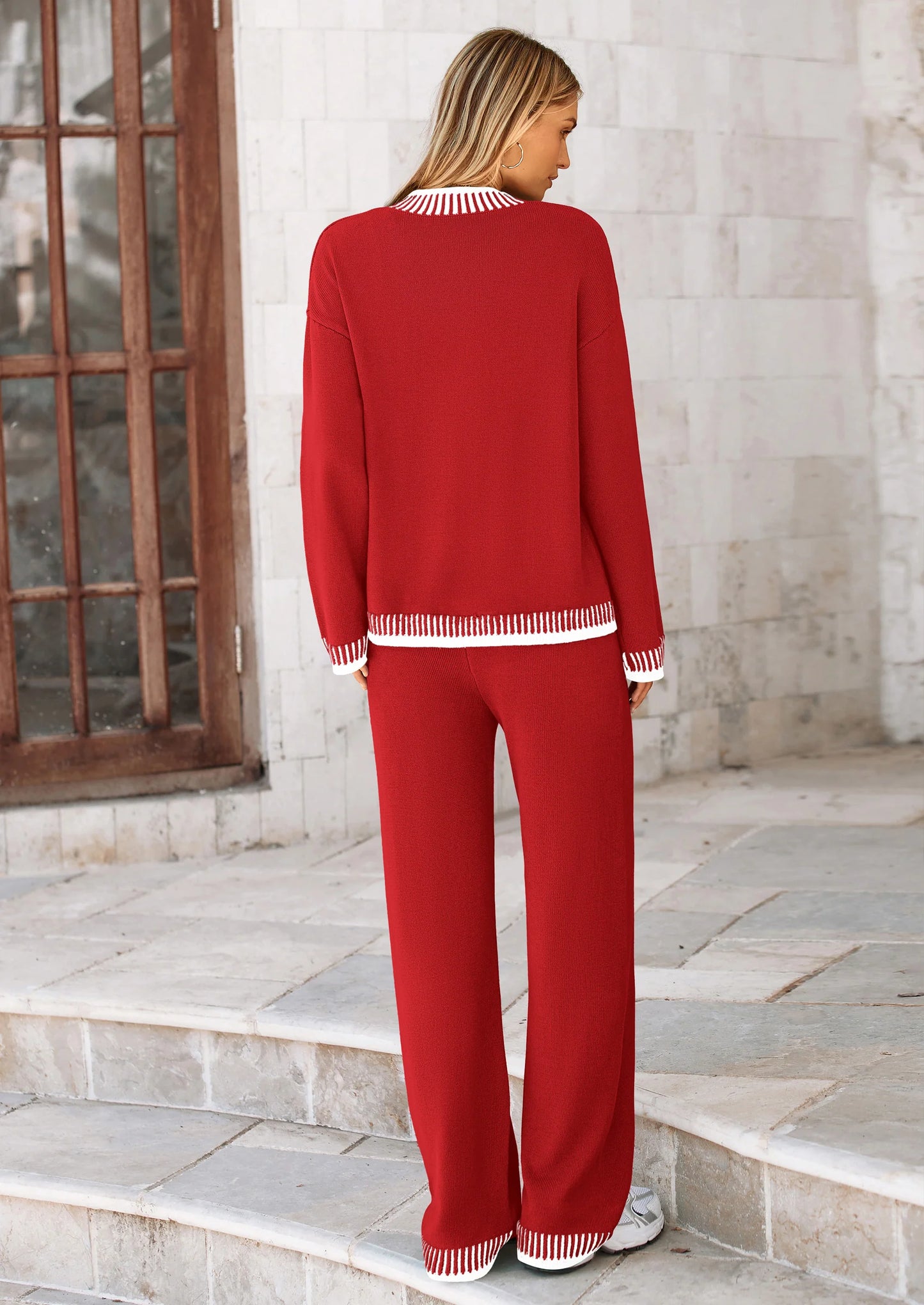 Lounge Sets for Women Fall Loungewear 2 Piece Outfits Cardigan Sweaters Track Suit Matching Winter Clothing