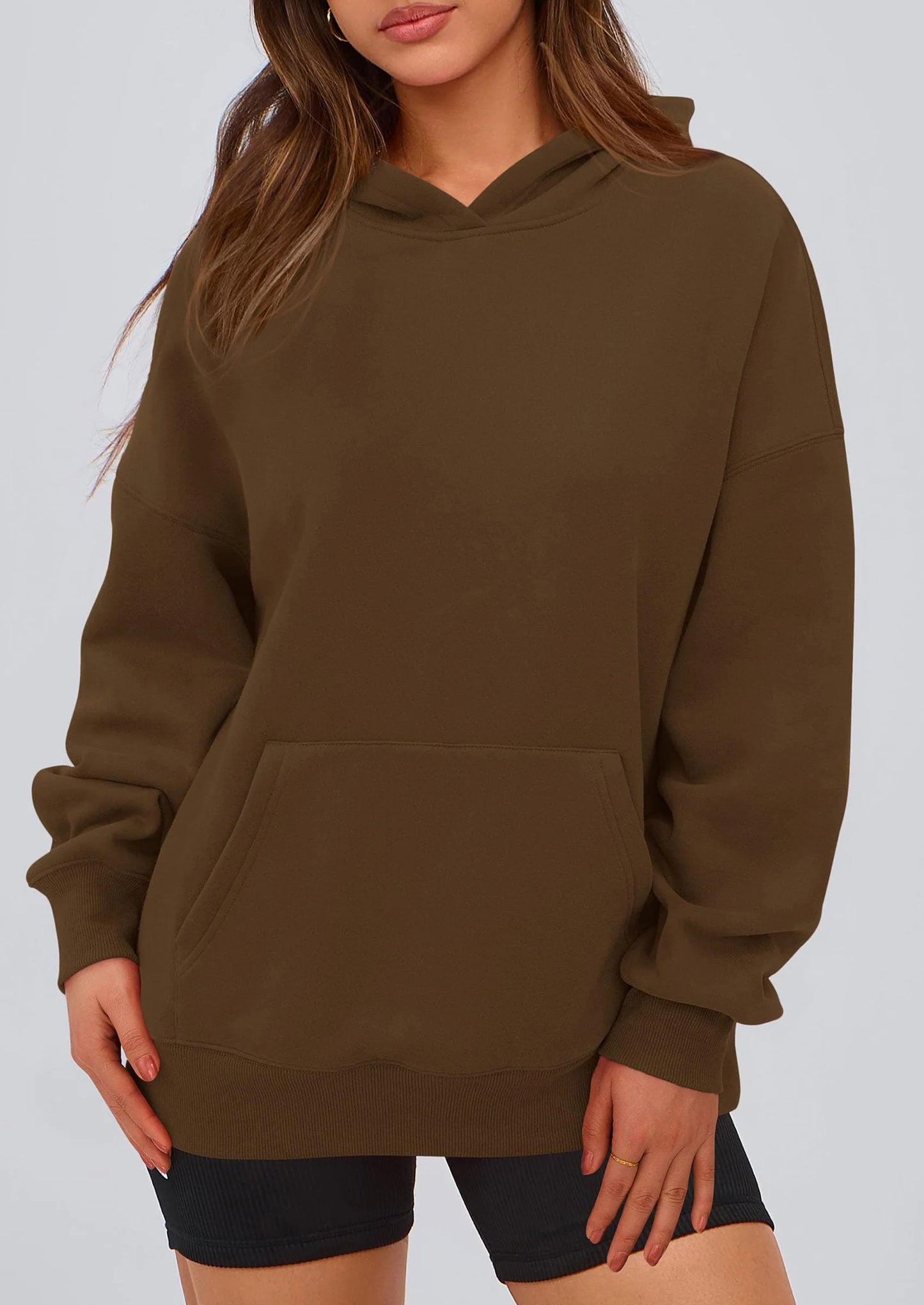 Womens Oversized Hoodies Fleece Hooded Sweatshirts Long Sleeve Pullover Tops Fall Outfits Winter Clothes