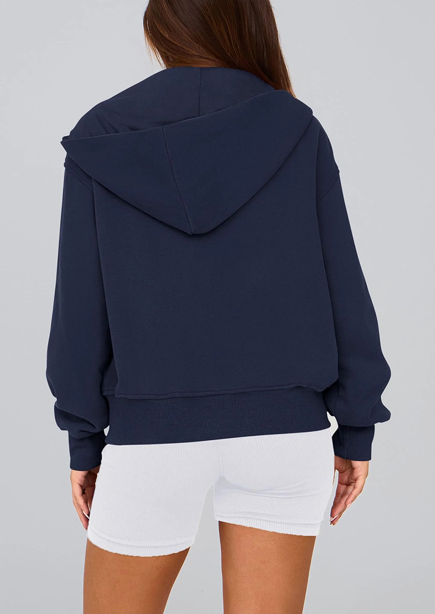 Hoodies For Women Sweatshirt Zip Up Hoodie Fall Fashion Trendy Long Sleeve Jackets Winter Clothing Outfits
