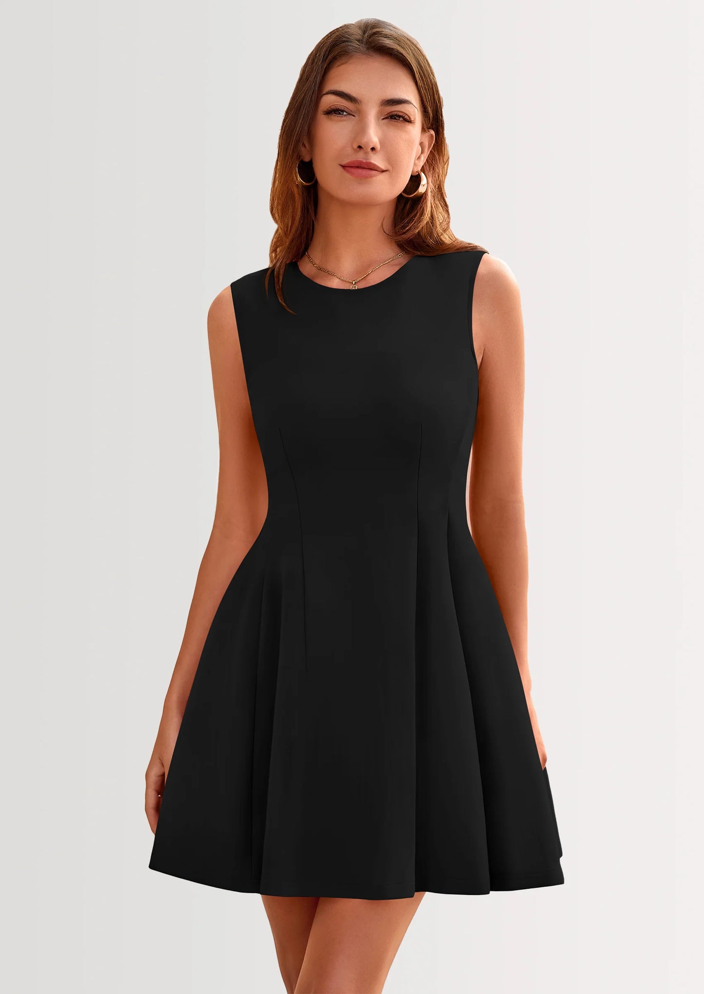 Women's Short Summer Dress Elegant Classy A Line Sleeveless Tank Graduation Cocktail Party Mini Dresses
