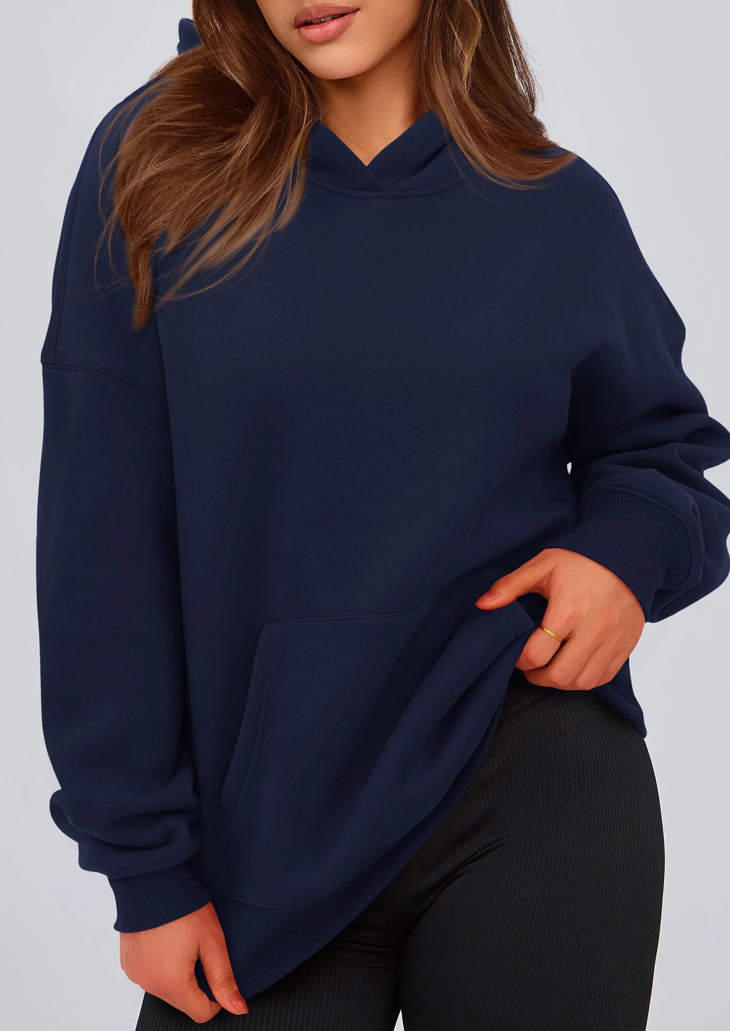 Womens Oversized Hoodies Fleece Hooded Sweatshirts Long Sleeve Pullover Tops Fall Outfits Winter Clothes