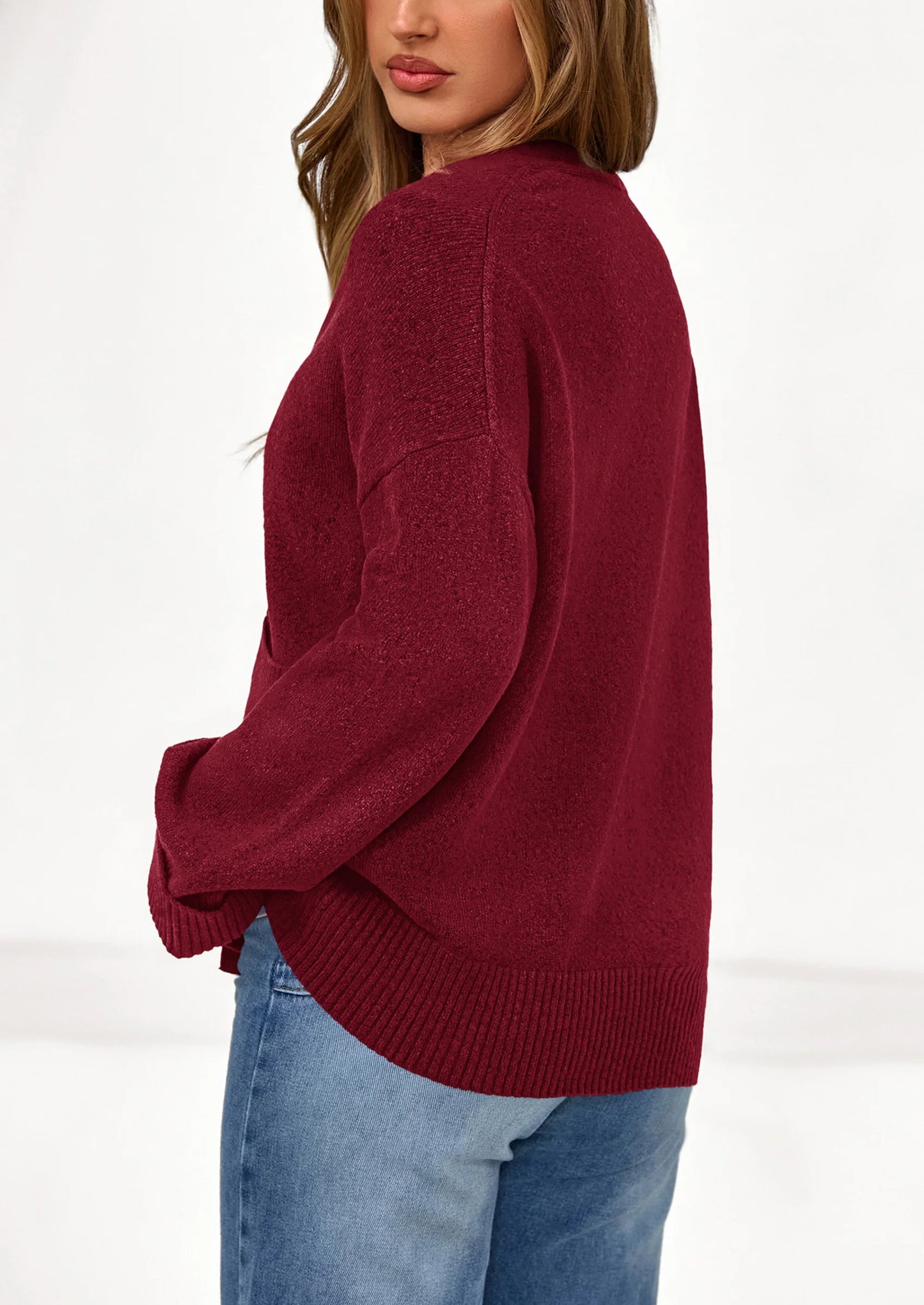 Women's Oversized Cardigan Sweaters Trendy Chunky Knit Long Sleeve V Neck Button Down Fall Winter Outfits