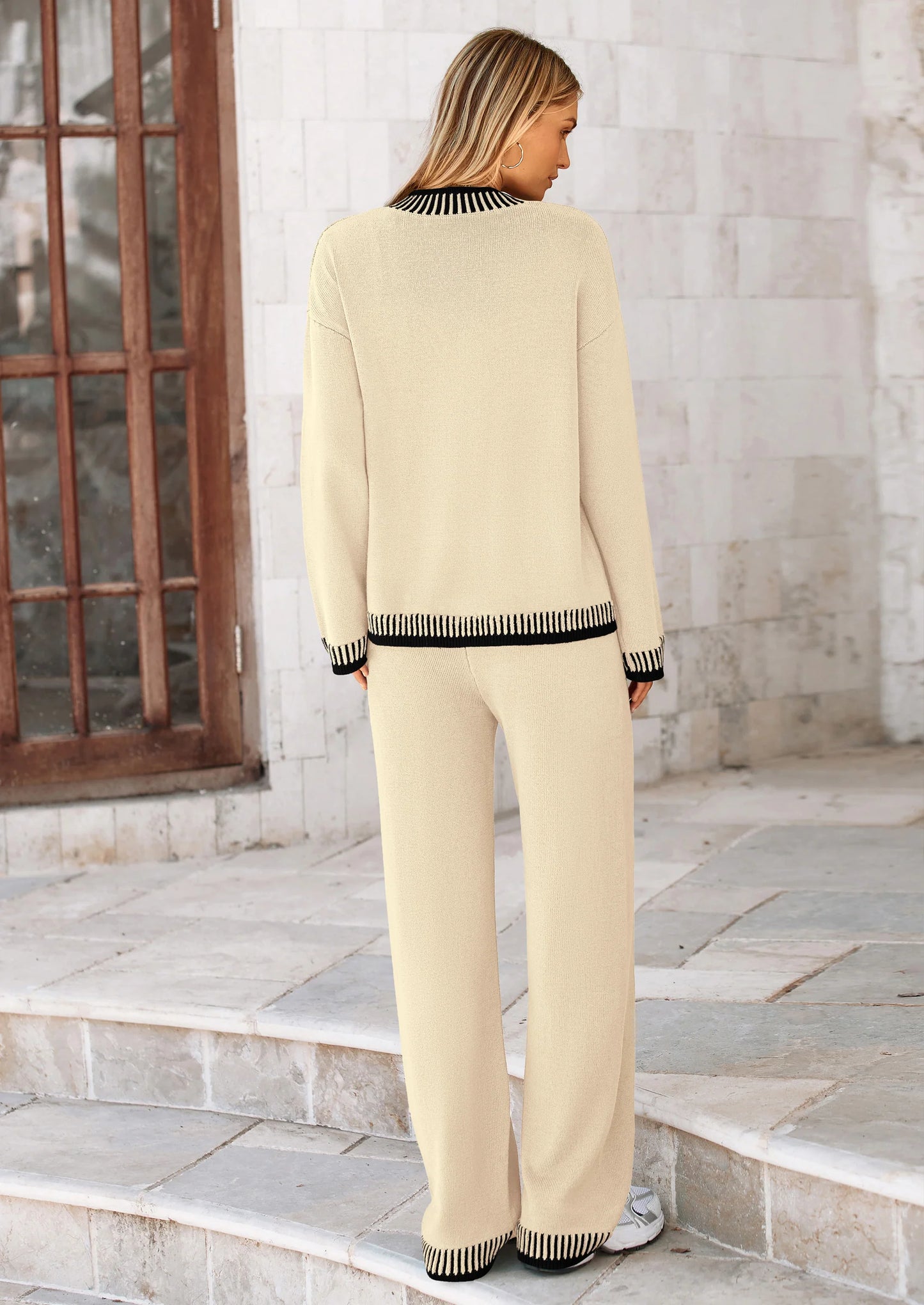 Lounge Sets for Women Fall Loungewear 2 Piece Outfits Cardigan Sweaters Track Suit Matching Winter Clothing