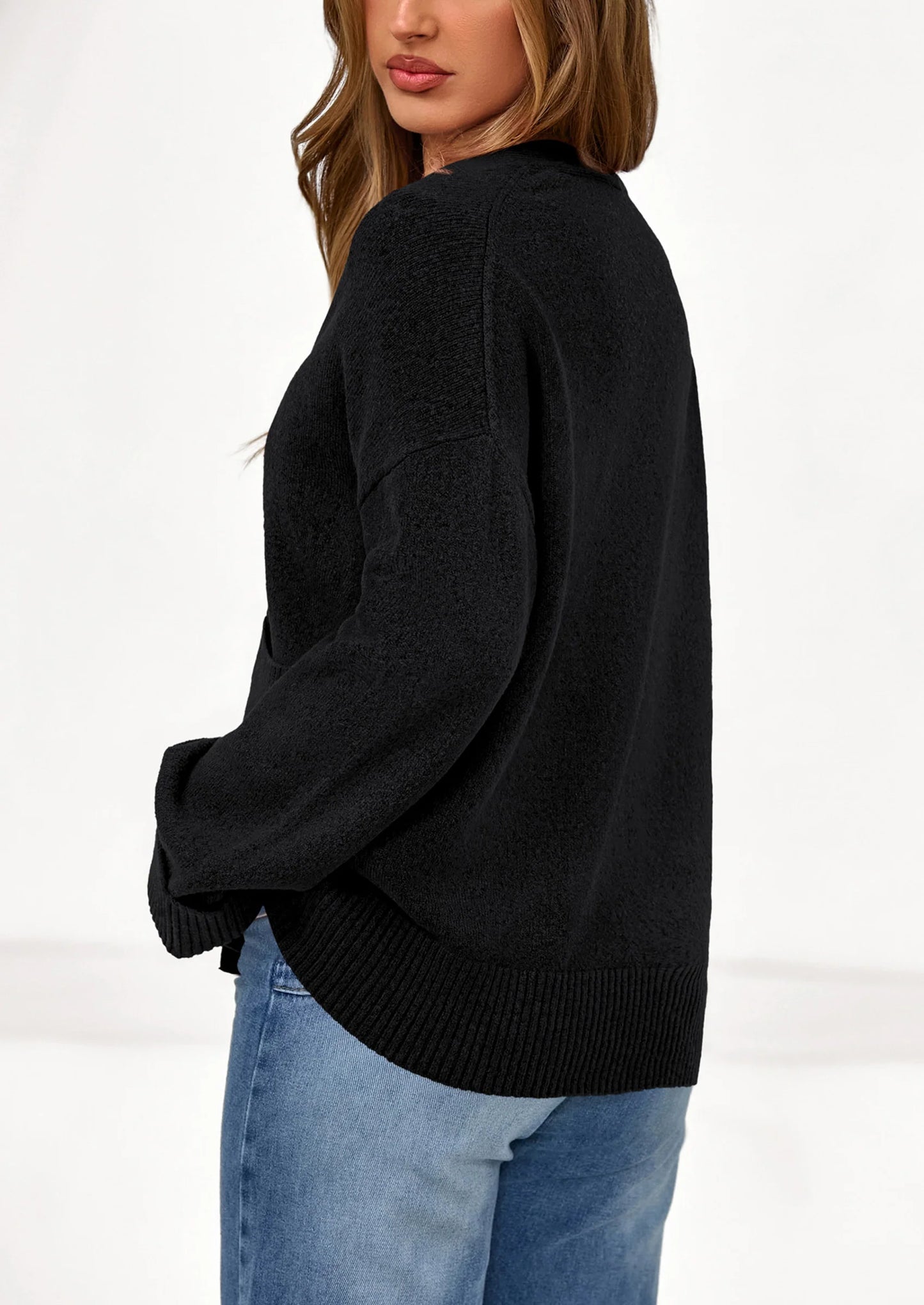 Women's Oversized Cardigan Sweaters Trendy Chunky Knit Long Sleeve V Neck Button Down Fall Winter Outfits