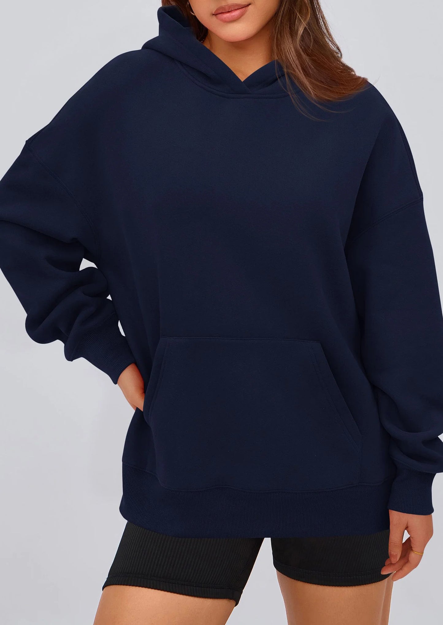 Womens Oversized Hoodies Fleece Hooded Sweatshirts Long Sleeve Pullover Tops Fall Outfits Winter Clothes