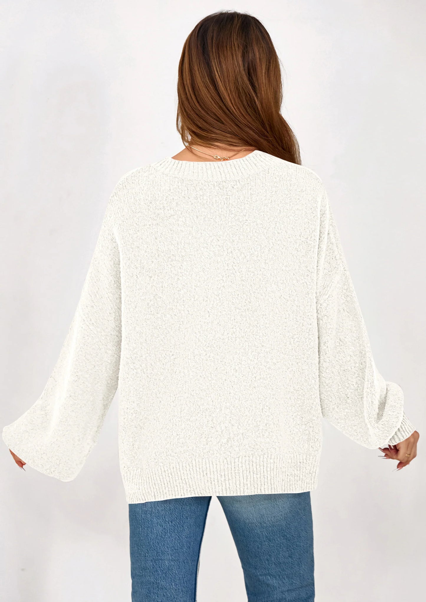 Sweaters for Women Fall Chunky Knit Long Sleeve Crew Neck Oversized Pullover Tops Winter Fashion Clothing