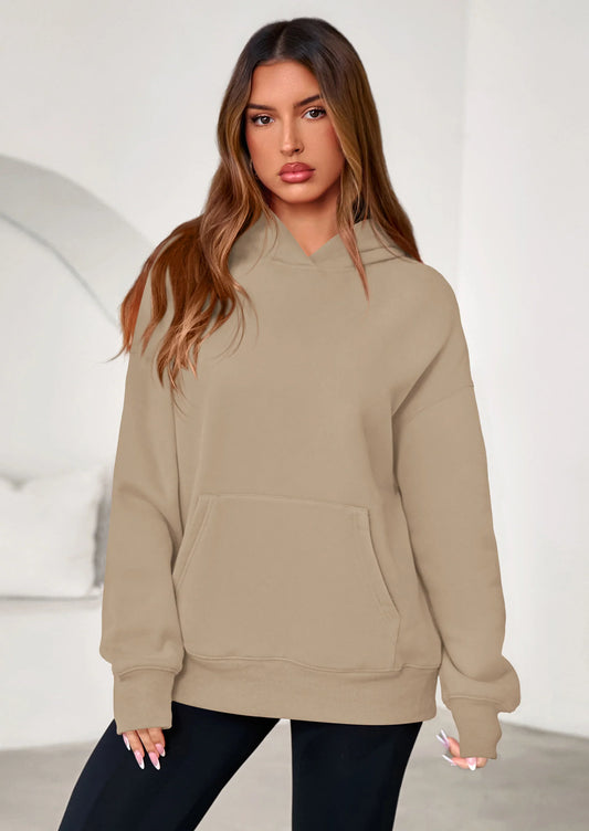 Womens Oversized Hoodies Fleece Hooded Sweatshirts Long Sleeve Pullover Tops Fall Outfits Winter Clothes