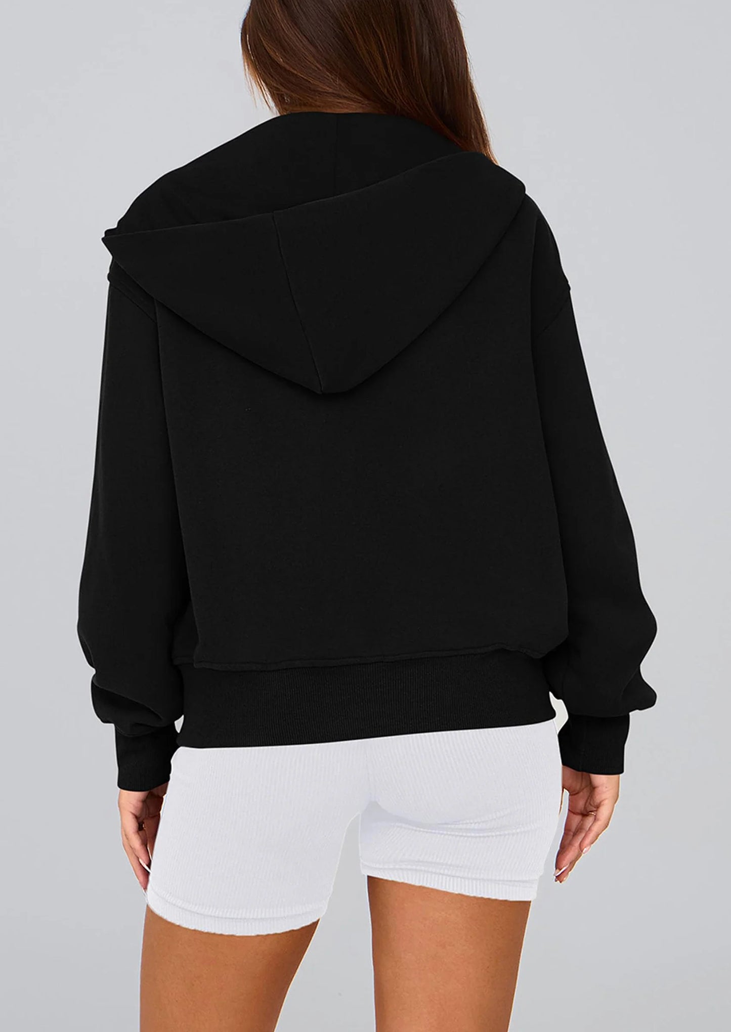 Hoodies For Women Sweatshirt Zip Up Hoodie Fall Fashion Trendy Long Sleeve Jackets Winter Clothing Outfits