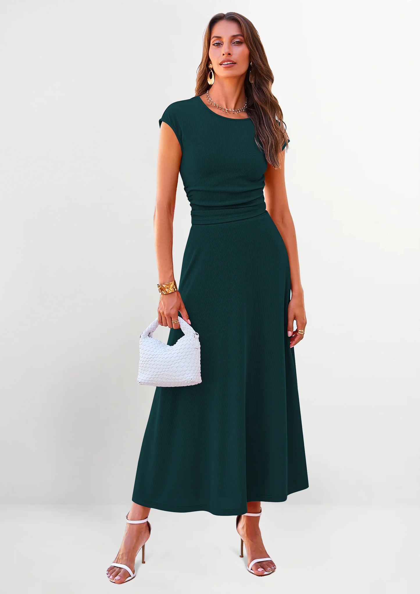 Summer Two Piece Skirt Set for Women Dressy Casual Knit Matching Travel Spring Vacation Lounge Outfits