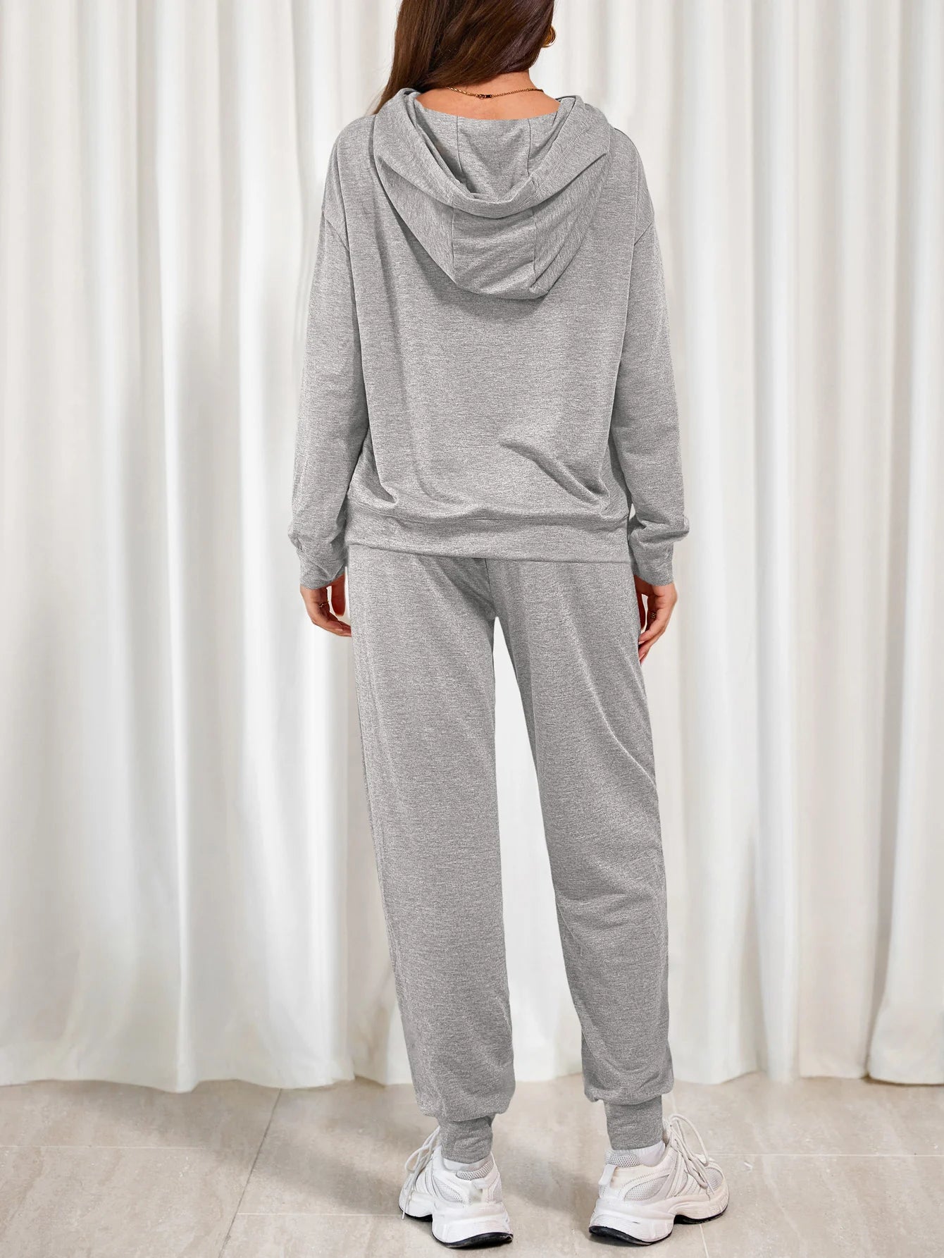 Women's Two Piece Outfits Sweatsuits Lounge Sets Hoodies Sweatshirt Joggers Sweatpants Fall Fashion Clothes