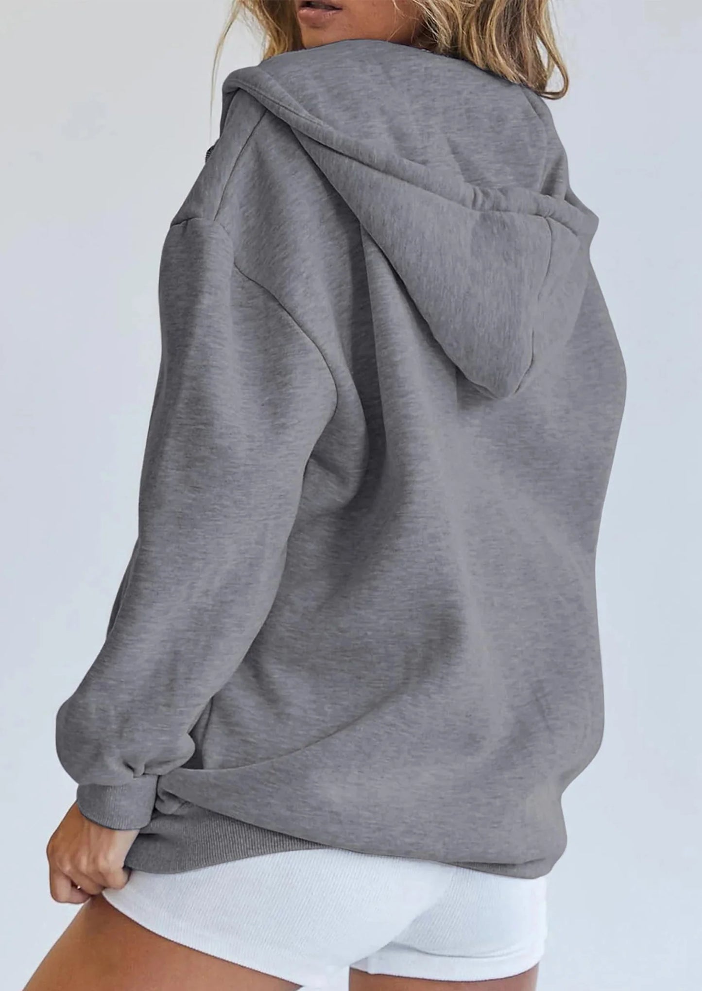 Women's Zip Up Y2K Hoodies Casual Long Sleeve Sweatshirts Fall Spring Track Jackets with Pockets