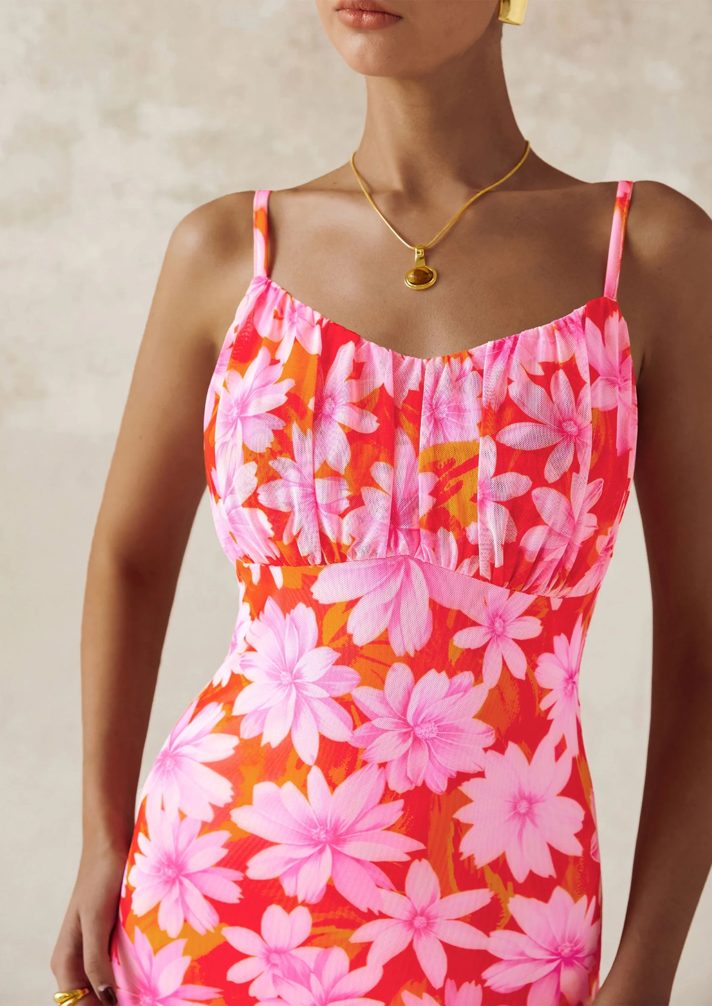 Women's Bodycon Maxi Dress Floral Sundress Sleeveless Spaghetti Strap Cocktail Party Dress