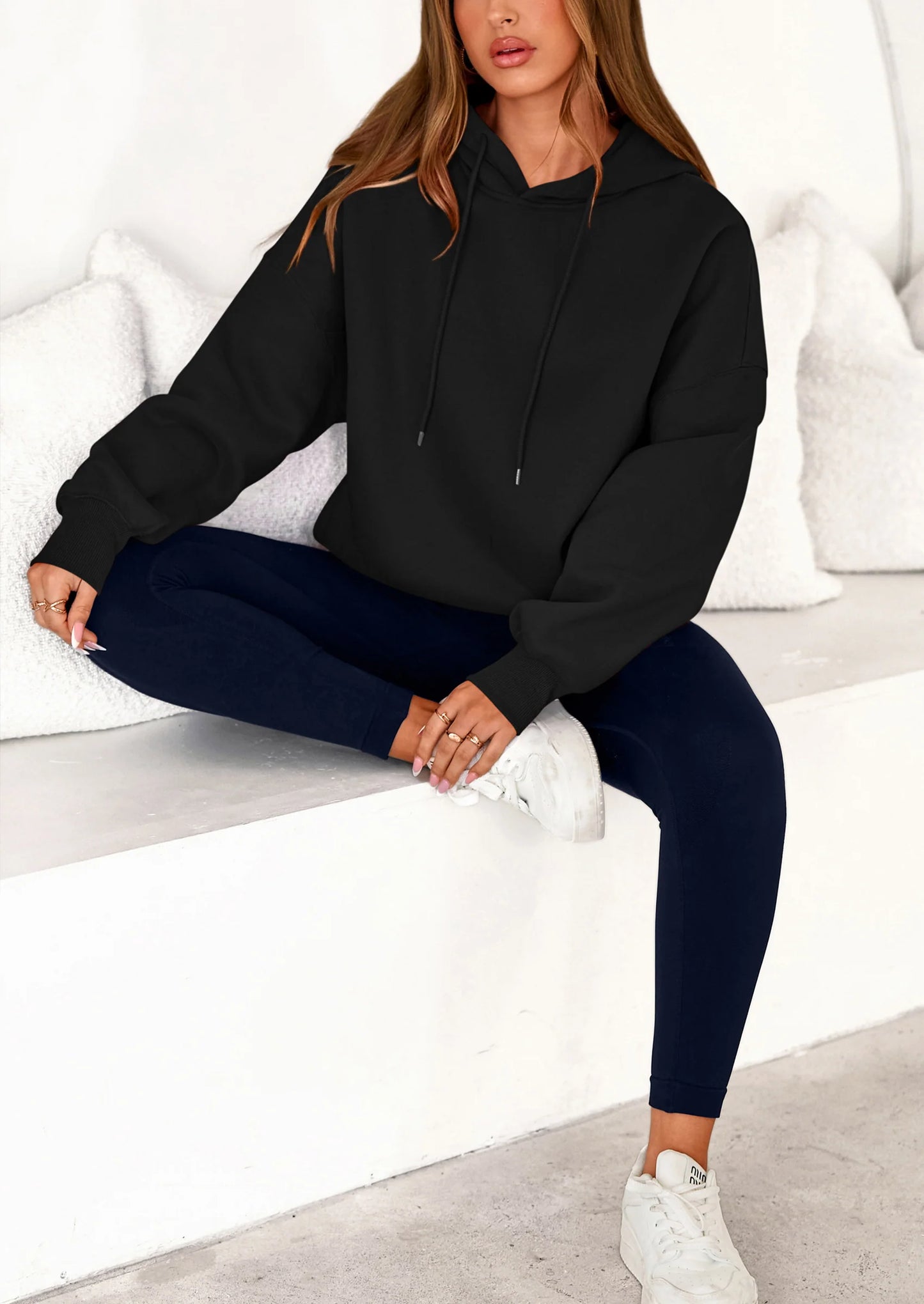 Womens Oversized Hoodies Sweatshirt Long Sleeve Loose Fit Going Out Tops Trendy Casual Fall Fashion Outfits