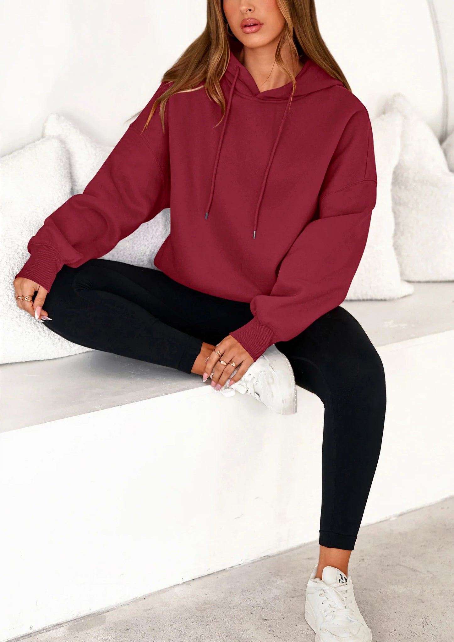 Womens Oversized Hoodies Sweatshirt Long Sleeve Loose Fit Going Out Tops Trendy Casual Fall Fashion Outfits