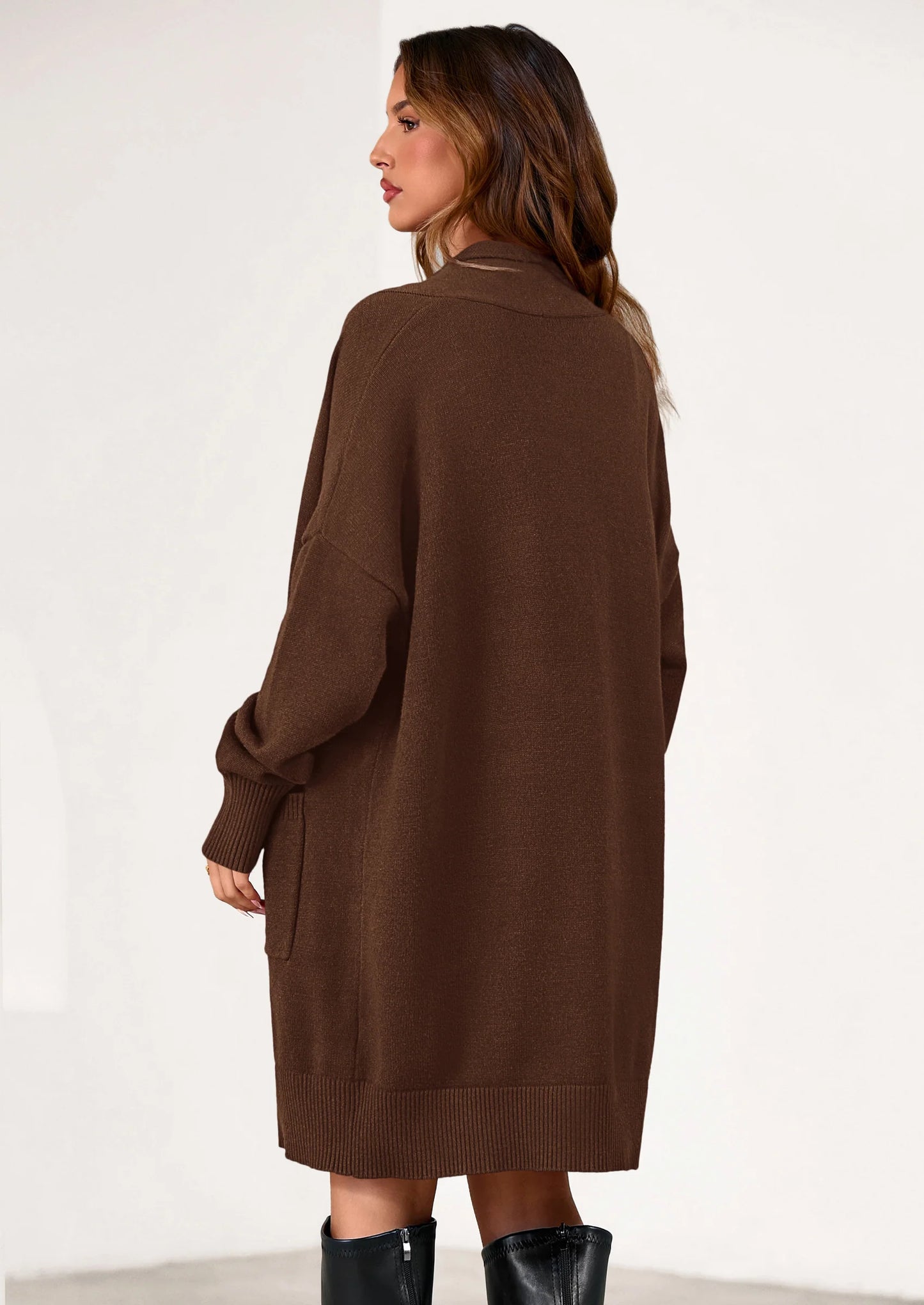 Women's Open Front Cardigan Long Sleeve Cozy Knit Sweaters Winter Fall Clothes Outerwear Coats