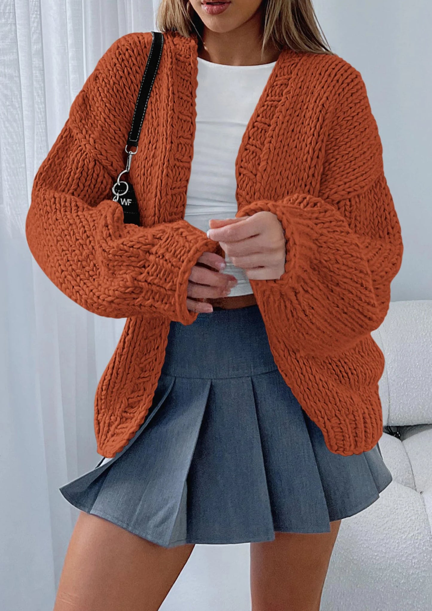Cardigan Sweaters for Women Trendy Fall Fashion Long Sleeve Chunky Knit Cardigans Winter Clothing Outfits