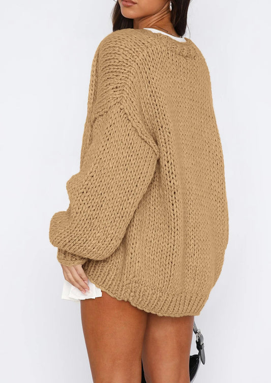 Cardigan Sweaters for Women Trendy Fall Fashion Long Sleeve Chunky Knit Cardigans Winter Clothing Outfits