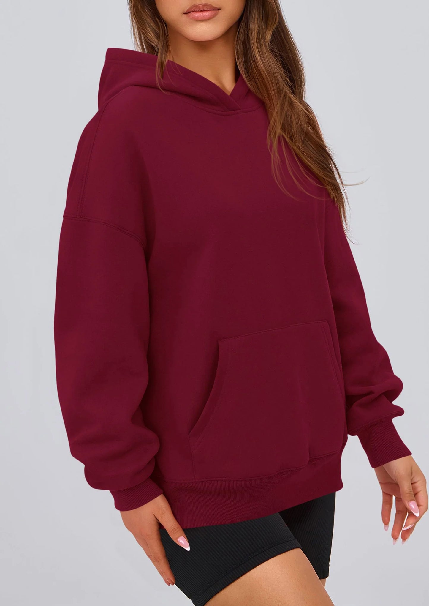 Womens Oversized Hoodies Fleece Hooded Sweatshirts Long Sleeve Pullover Tops Fall Outfits Winter Clothes