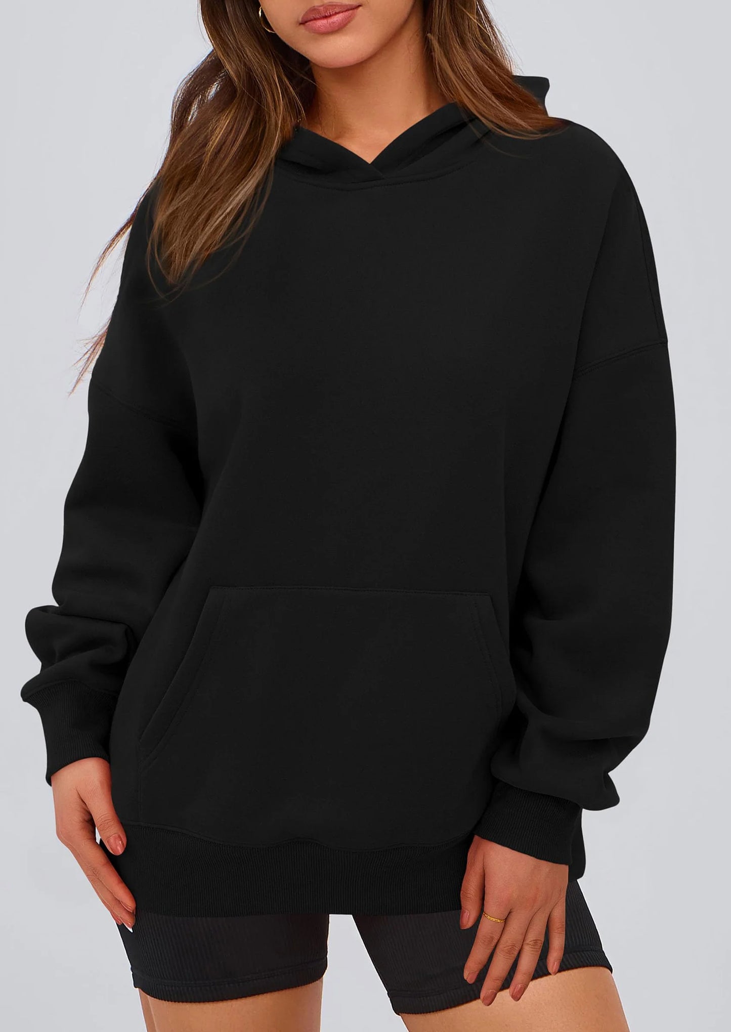 Womens Oversized Hoodies Fleece Hooded Sweatshirts Long Sleeve Pullover Tops Fall Outfits Winter Clothes