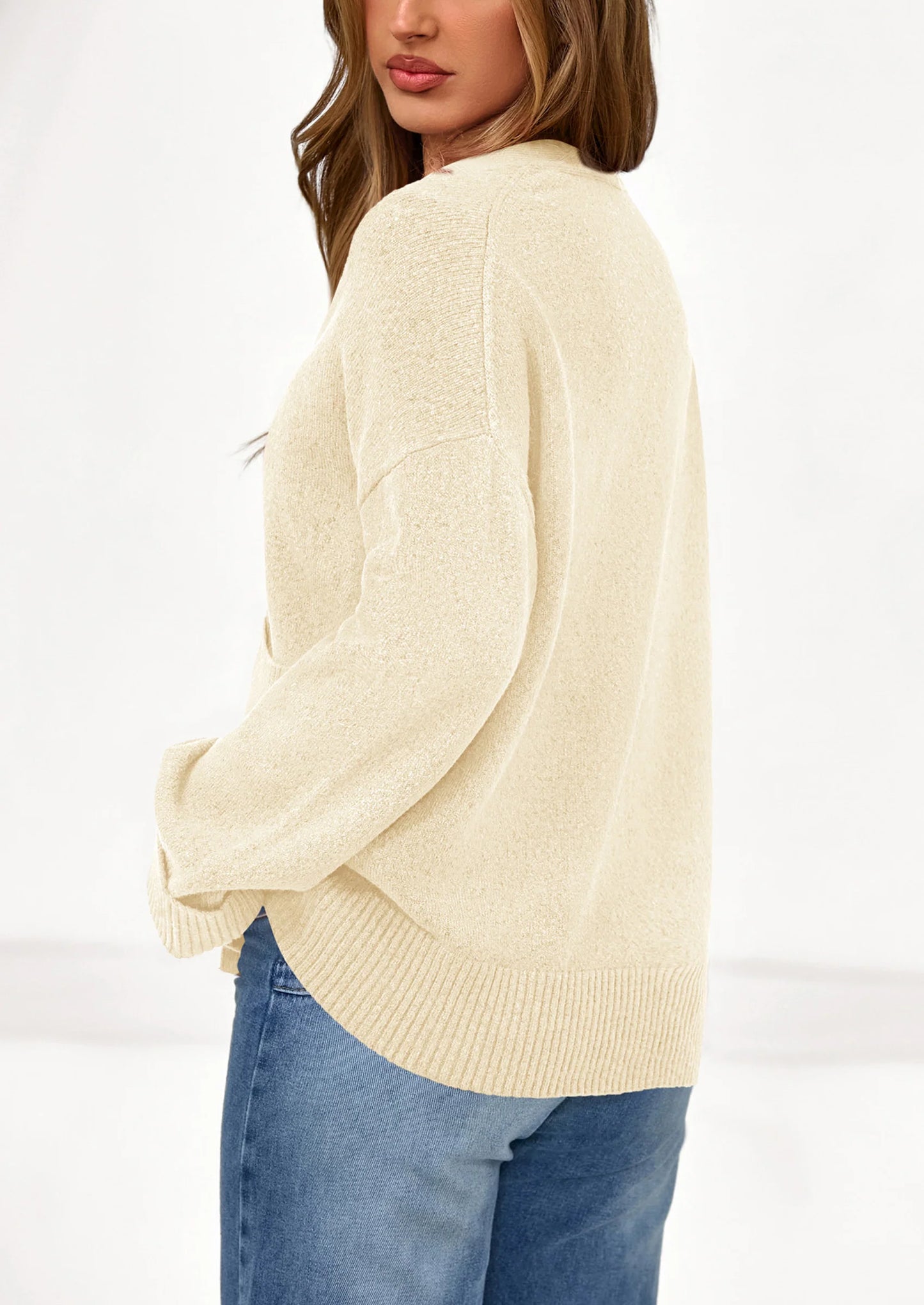 Women's Oversized Cardigan Sweaters Trendy Chunky Knit Long Sleeve V Neck Button Down Fall Winter Outfits