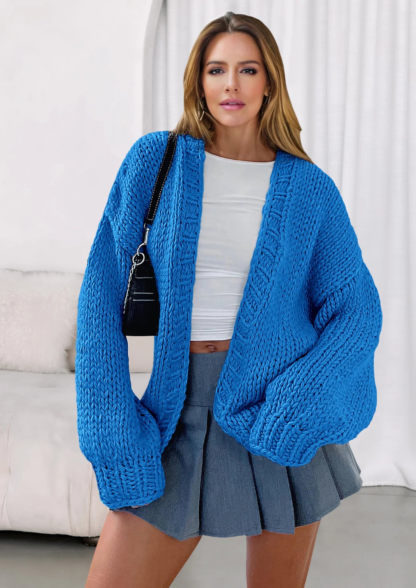 Cardigan Sweaters for Women Trendy Fall Fashion Long Sleeve Chunky Knit Cardigans Winter Clothing Outfits