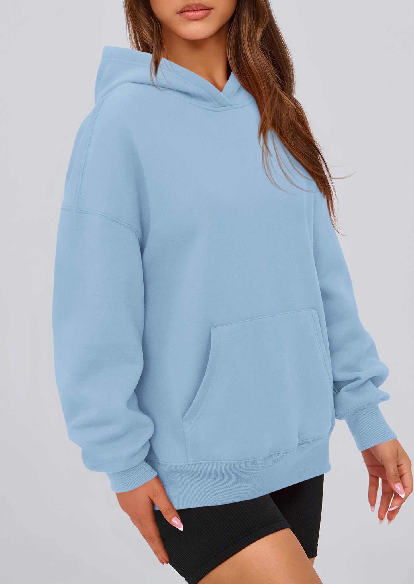 Womens Oversized Hoodies Fleece Hooded Sweatshirts Long Sleeve Pullover Tops Fall Outfits Winter Clothes