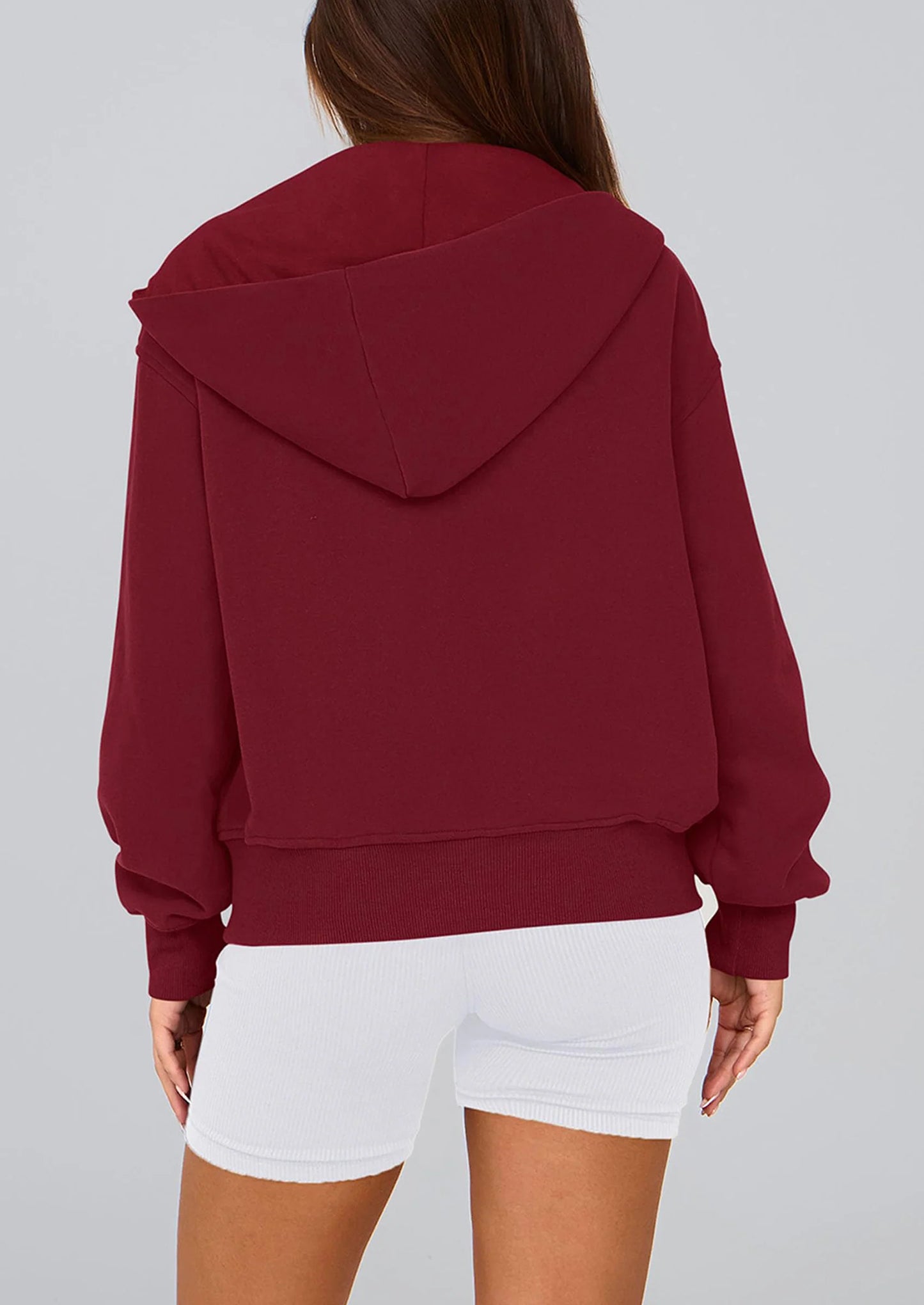 Hoodies For Women Sweatshirt Zip Up Hoodie Fall Fashion Trendy Long Sleeve Jackets Winter Clothing Outfits
