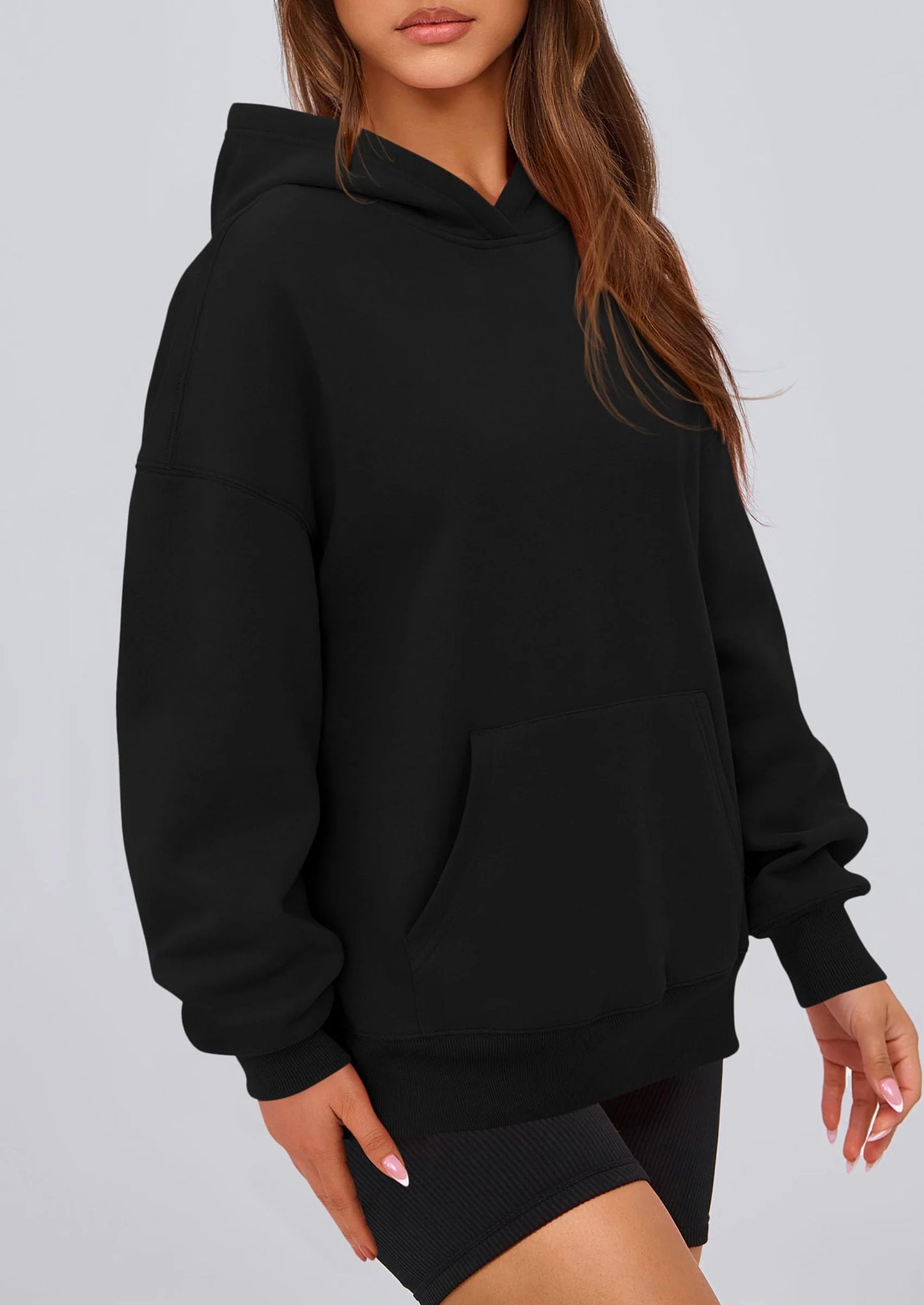 Womens Oversized Hoodies Fleece Hooded Sweatshirts Long Sleeve Pullover Tops Fall Outfits Winter Clothes
