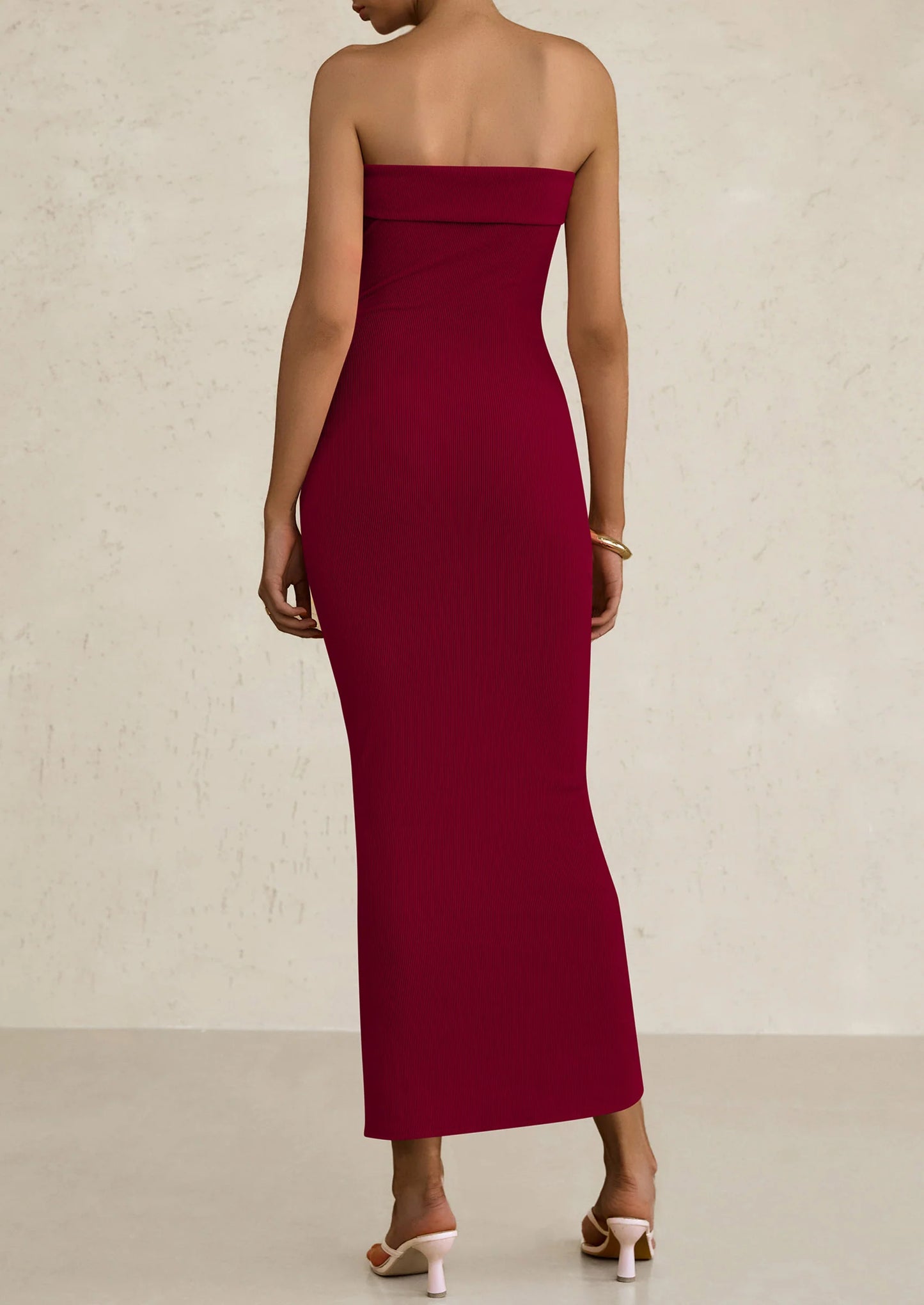 Women's Off Shoulder Bodycon Dresses Ruched Asymmetrical High Split Elegant Cocktail Party Dress