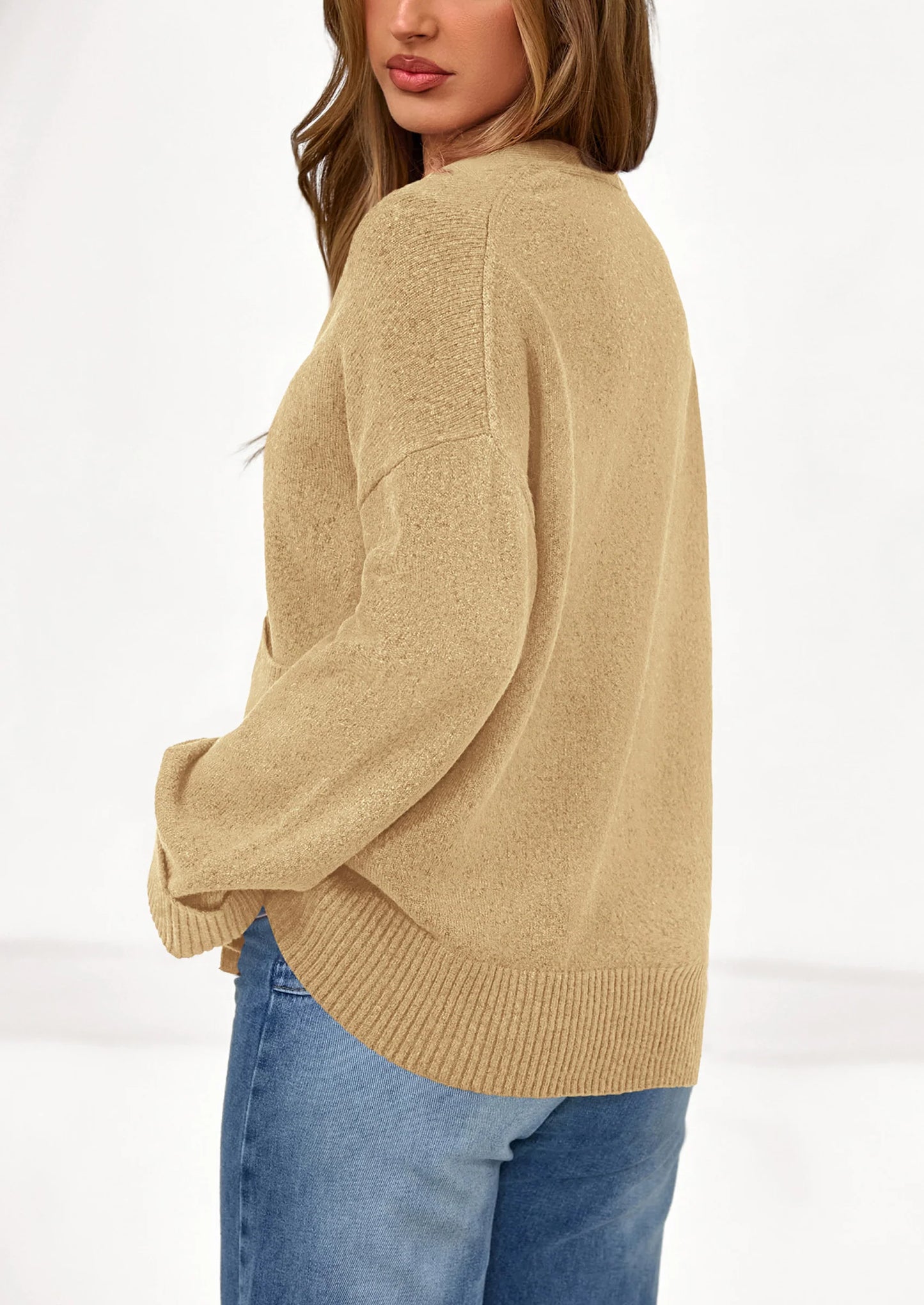 Women's Oversized Cardigan Sweaters Trendy Chunky Knit Long Sleeve V Neck Button Down Fall Winter Outfits