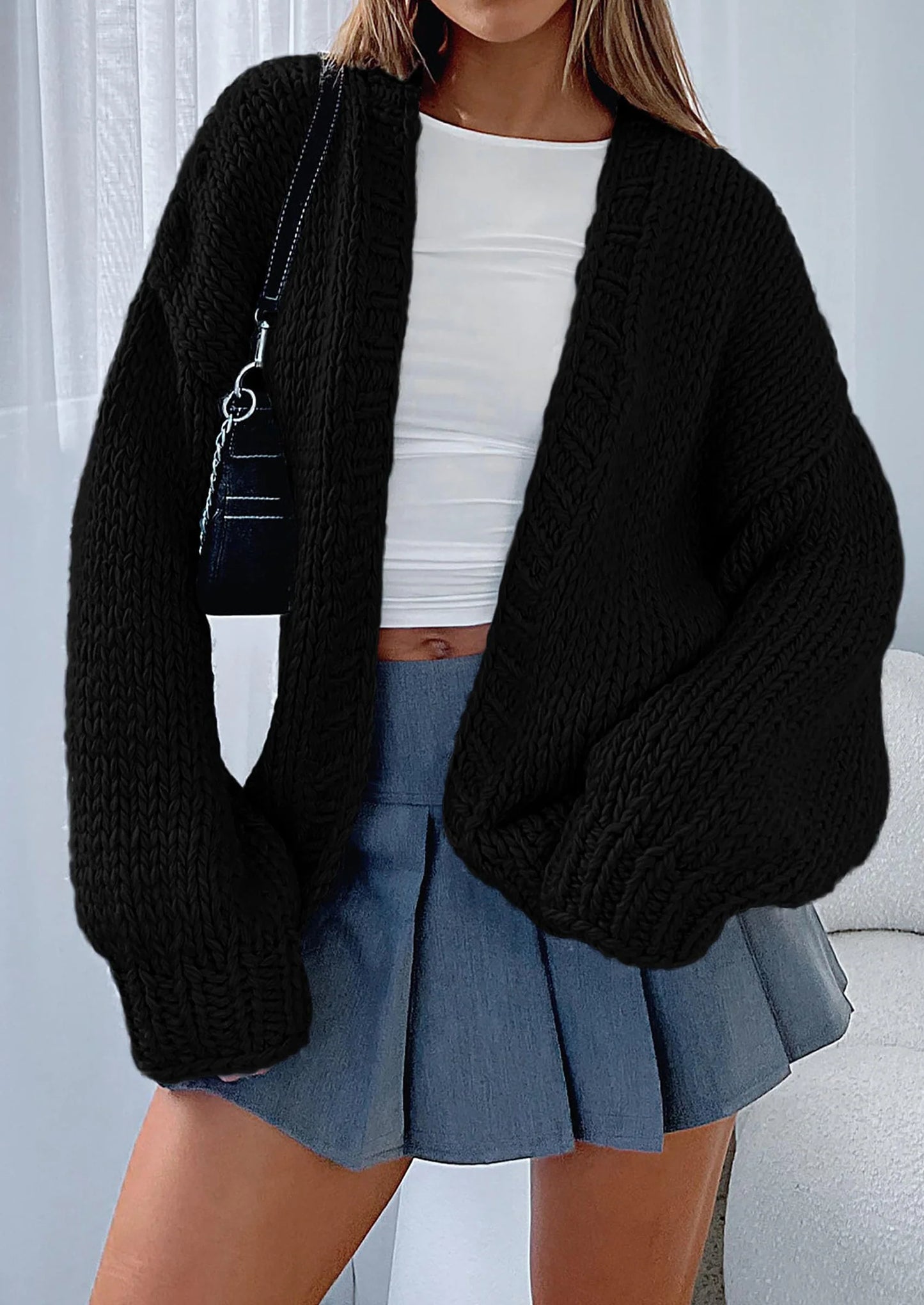 Cardigan Sweaters for Women Trendy Fall Fashion Long Sleeve Chunky Knit Cardigans Winter Clothing Outfits
