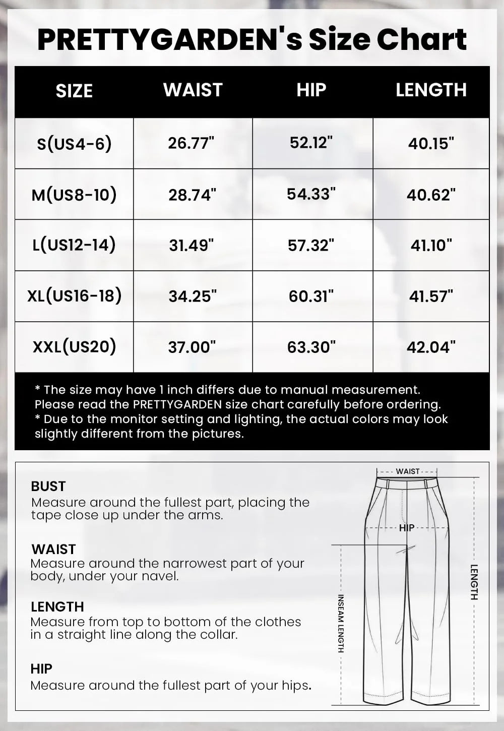 Women's Wide Leg Work Pants Business Casual High Waisted Loose Palazzo Trouser Summer Clothes