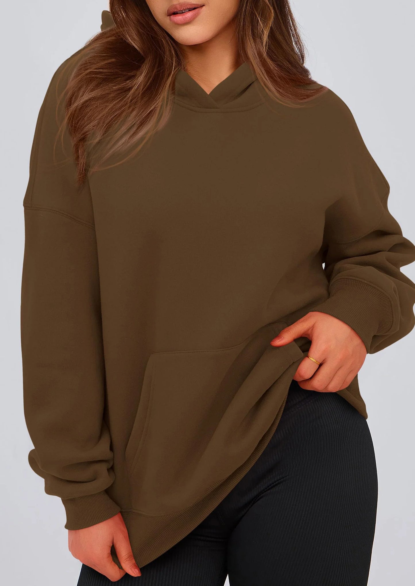 Womens Oversized Hoodies Fleece Hooded Sweatshirts Long Sleeve Pullover Tops Fall Outfits Winter Clothes