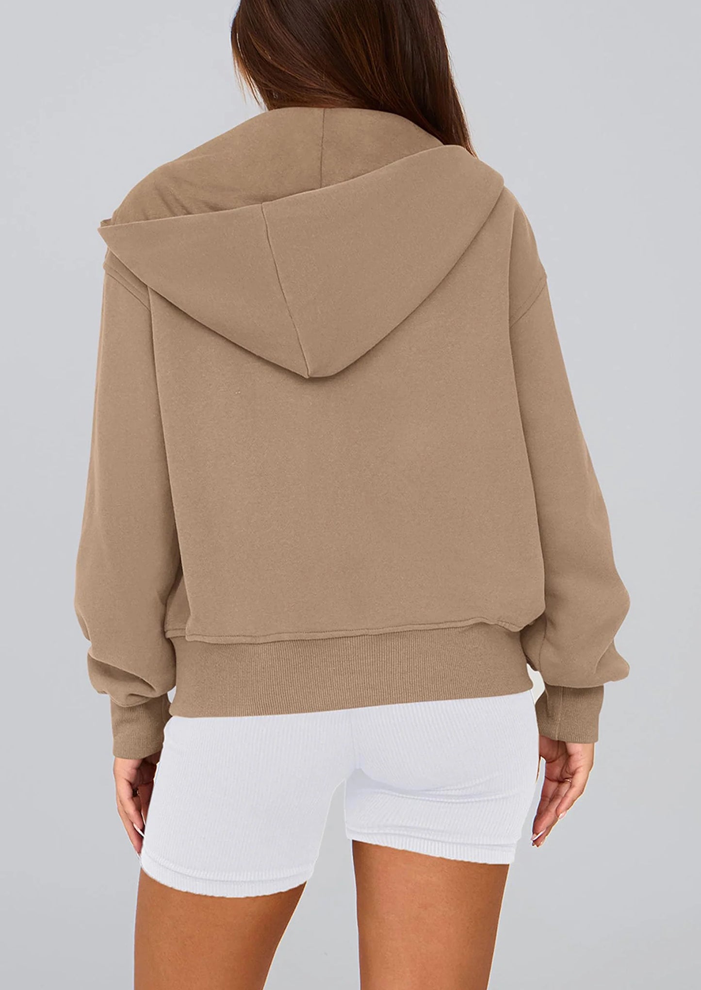 Hoodies For Women Sweatshirt Zip Up Hoodie Fall Fashion Trendy Long Sleeve Jackets Winter Clothing Outfits