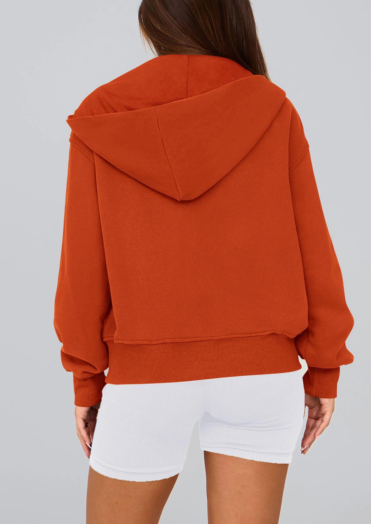 Hoodies For Women Sweatshirt Zip Up Hoodie Fall Fashion Trendy Long Sleeve Jackets Winter Clothing Outfits