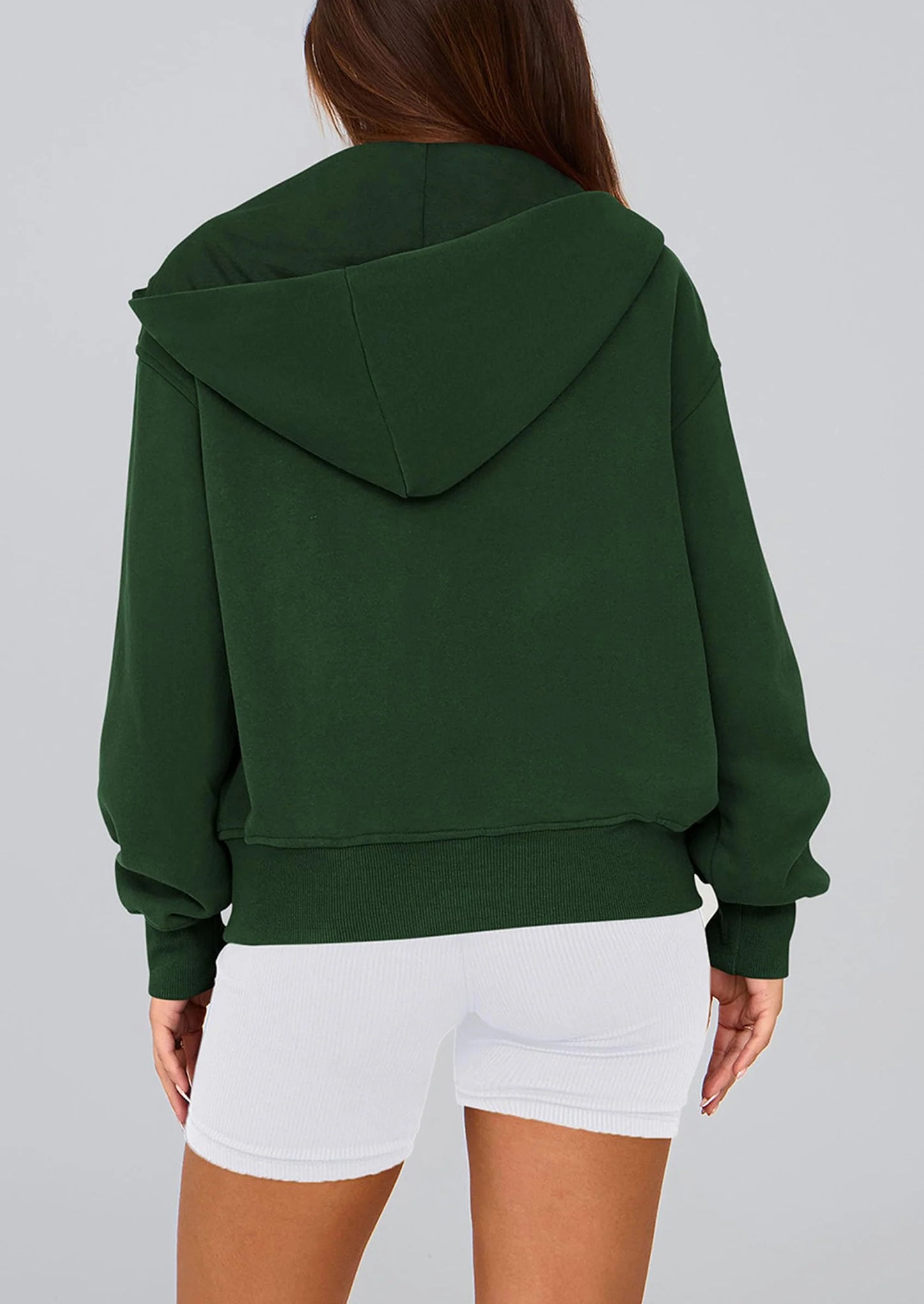 Hoodies For Women Sweatshirt Zip Up Hoodie Fall Fashion Trendy Long Sleeve Jackets Winter Clothing Outfits