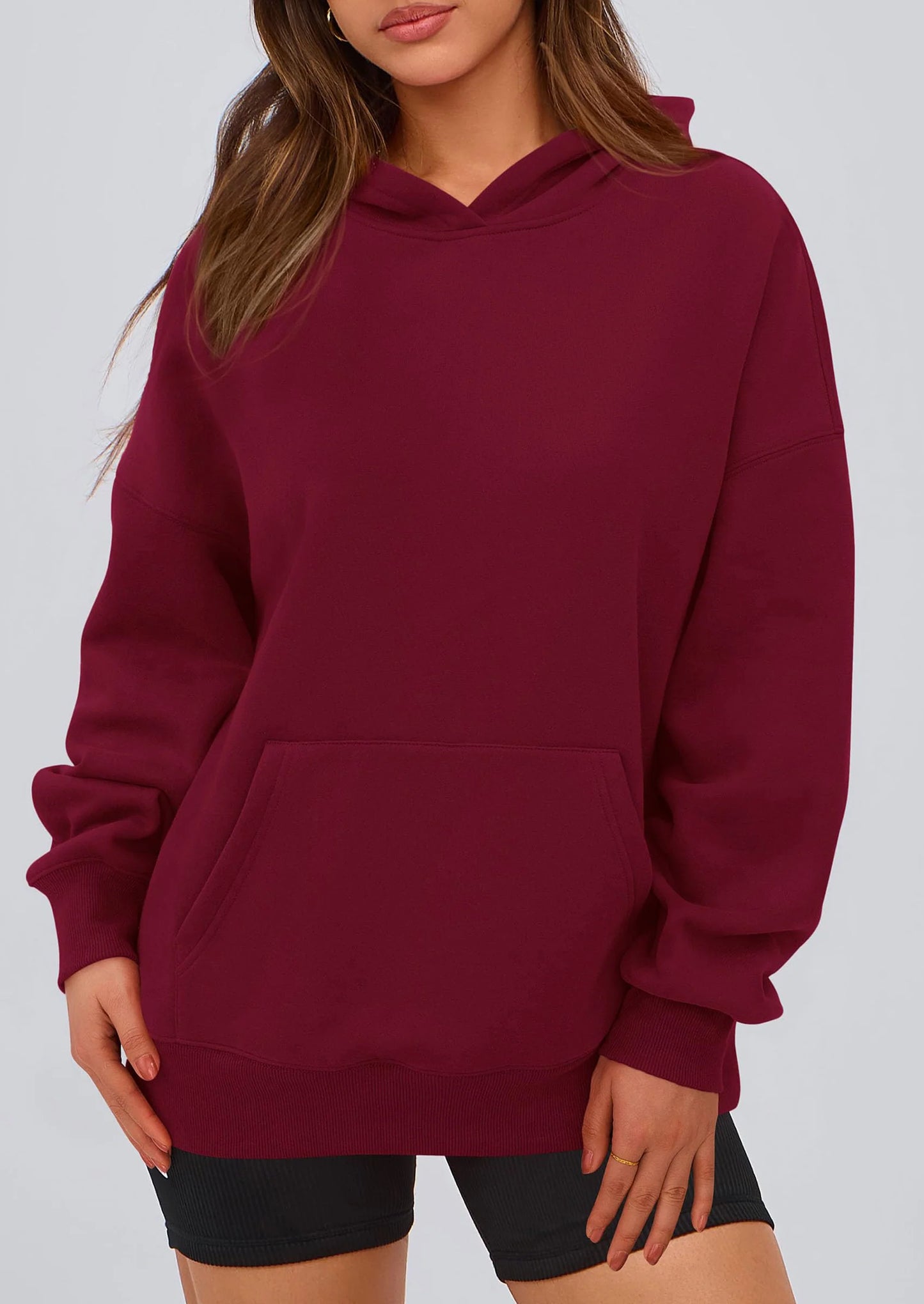Womens Oversized Hoodies Fleece Hooded Sweatshirts Long Sleeve Pullover Tops Fall Outfits Winter Clothes
