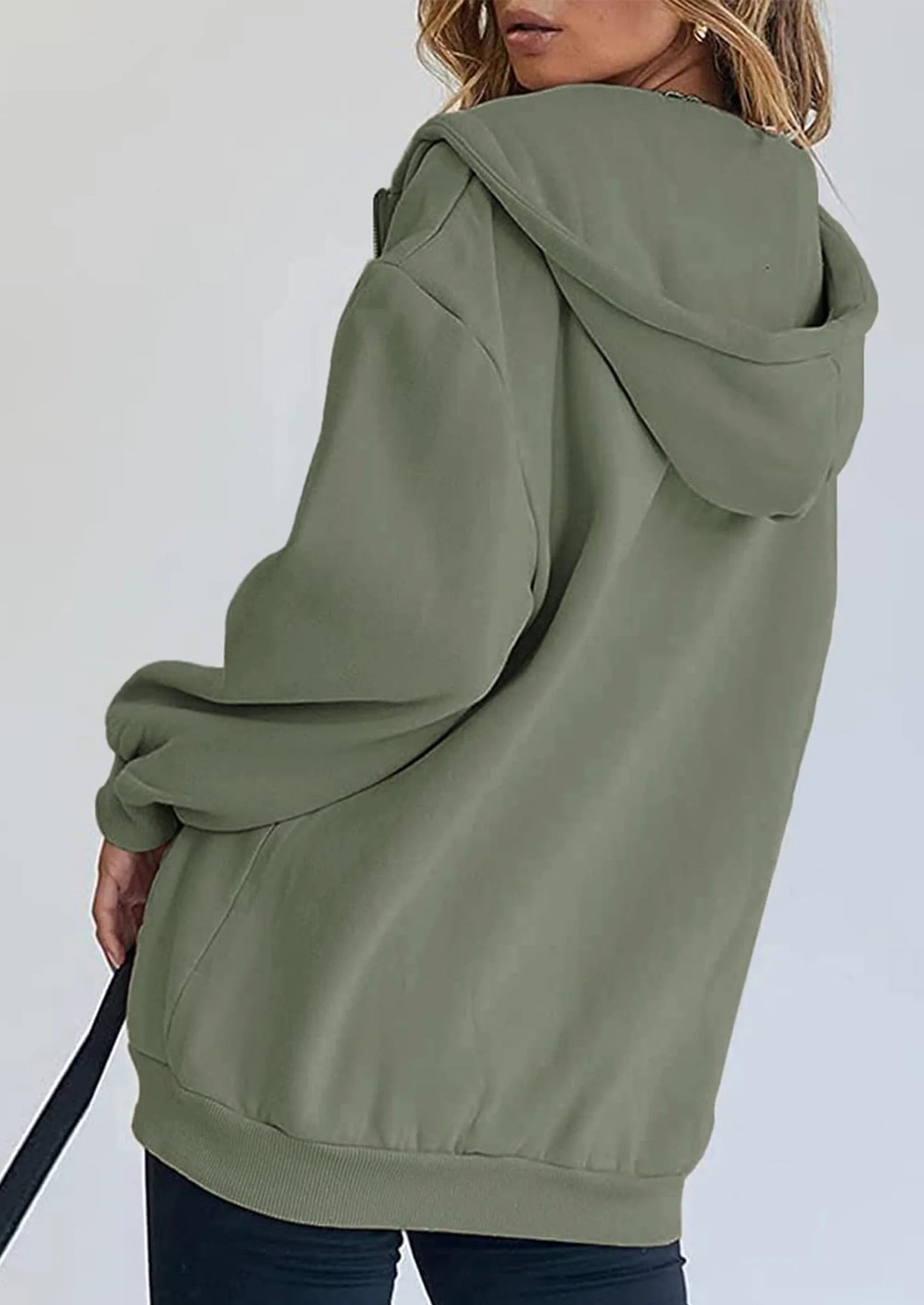 Women's Zip Up Y2K Hoodies Casual Long Sleeve Sweatshirts Fall Spring Track Jackets with Pockets